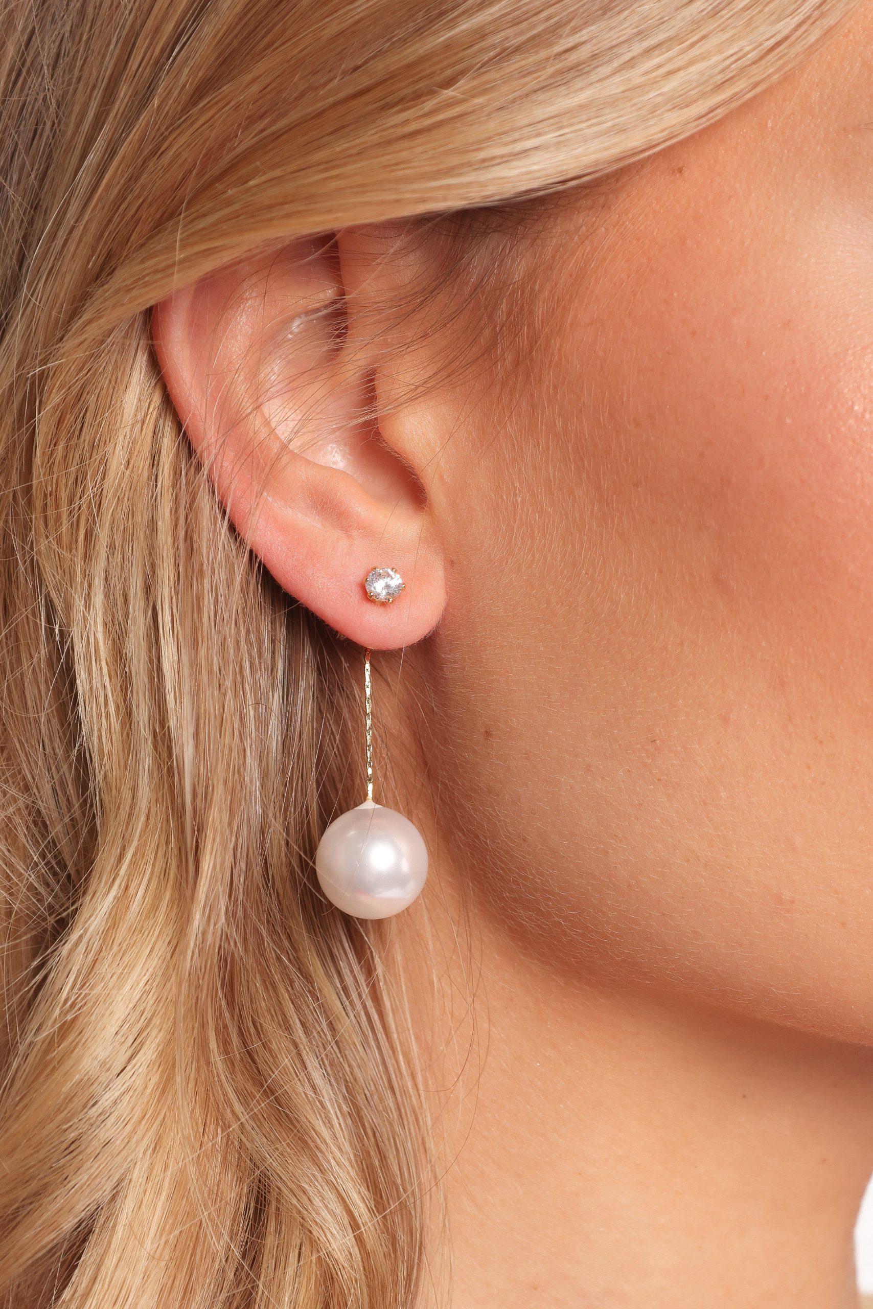 Vivienne Earrings - Gold/Pearl - Image 3