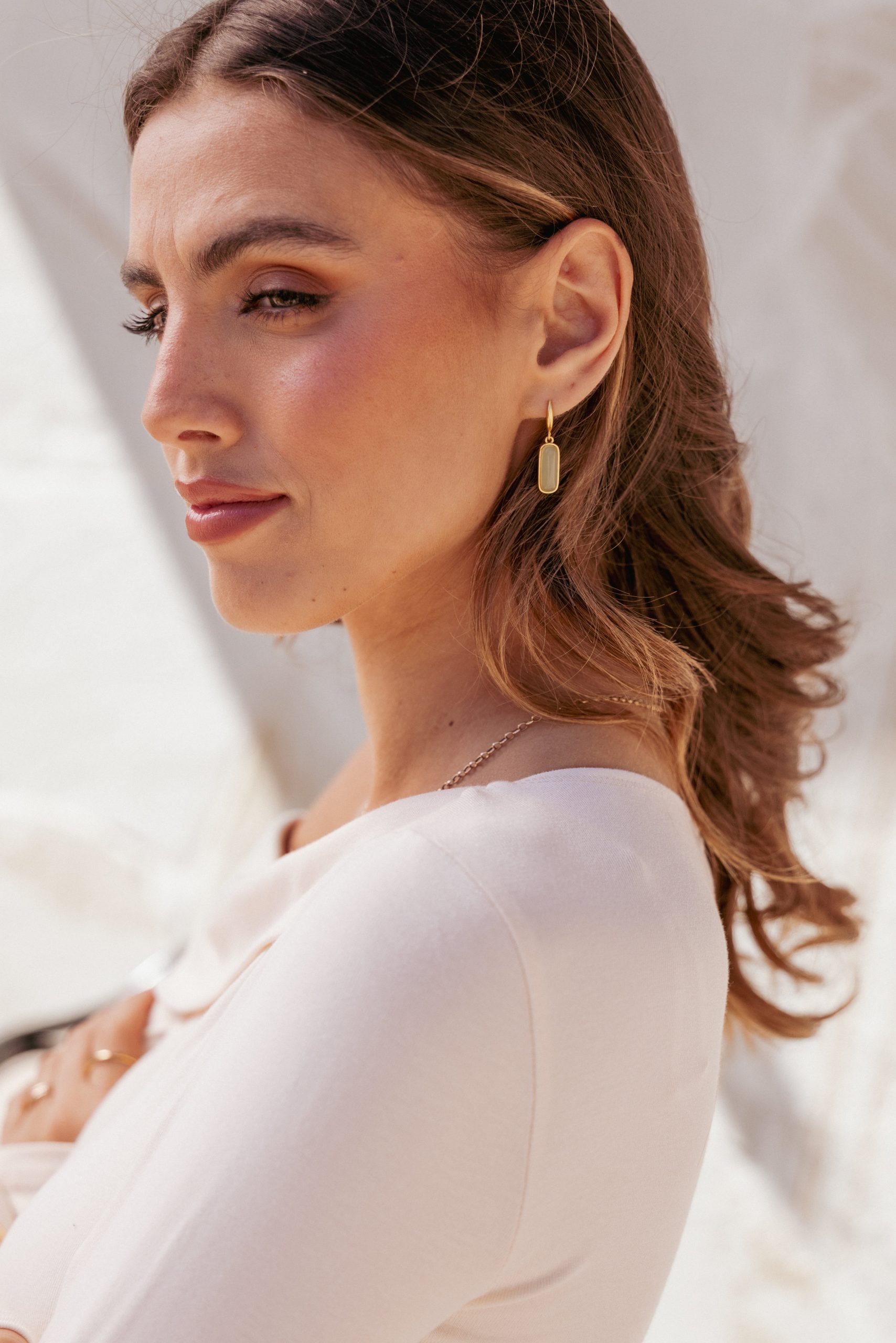 Xena Earrings - Sage/Gold - Image 4