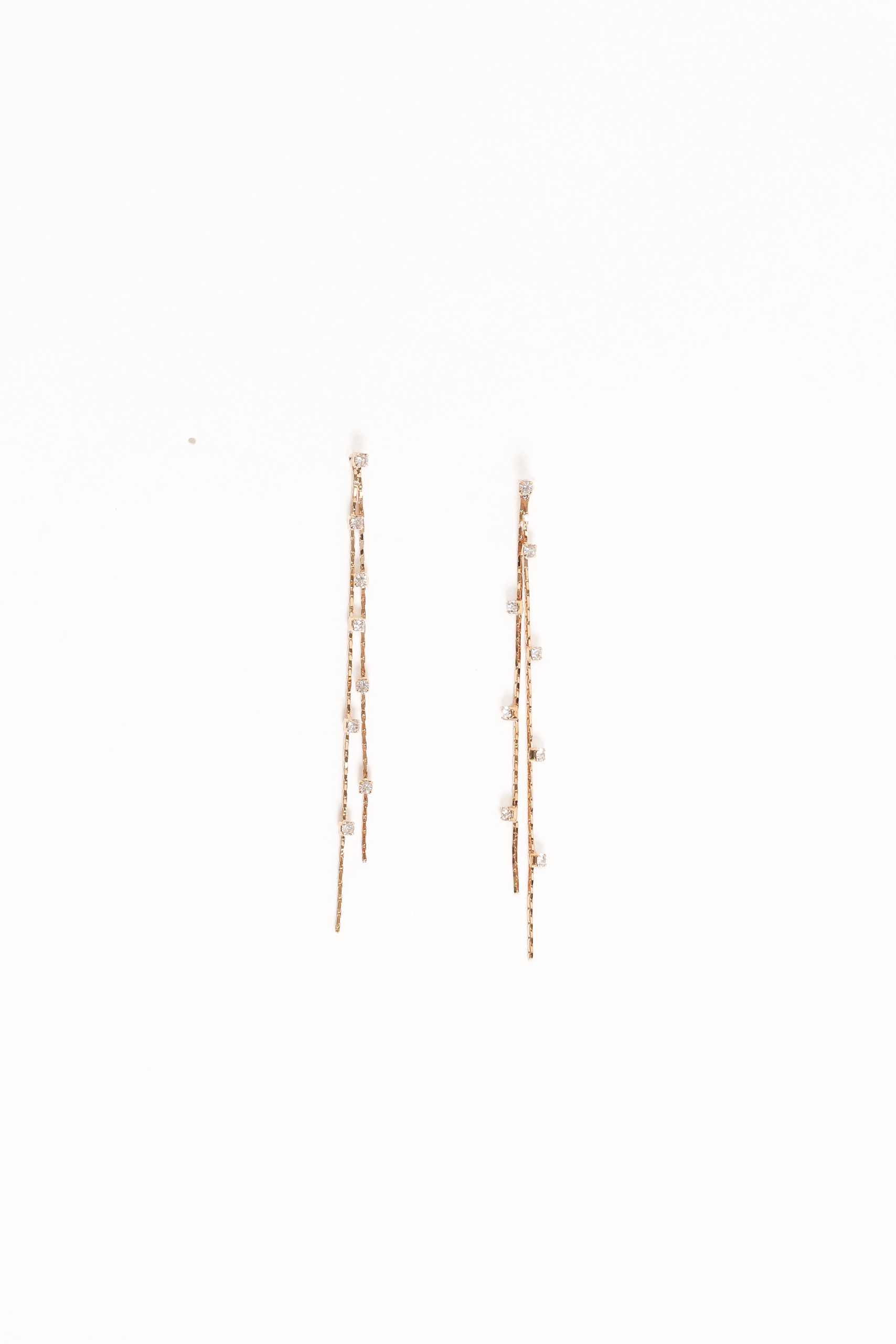 Yves Drop Earrings - Gold