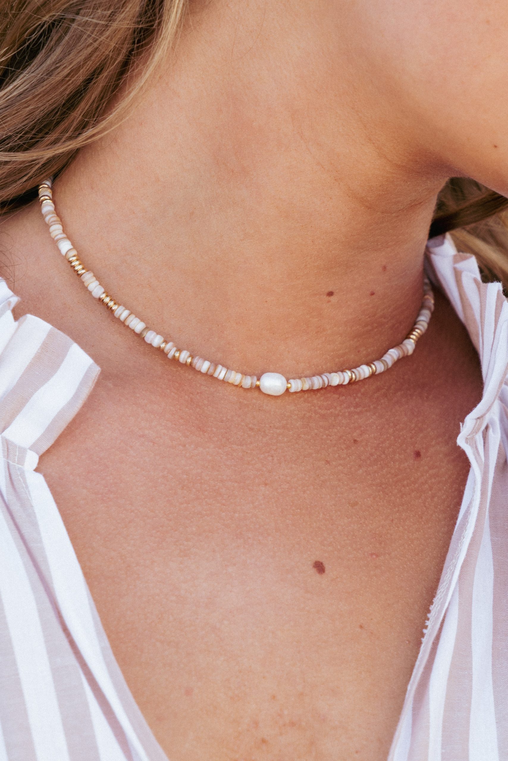 Ziva Necklace - White - Image 6