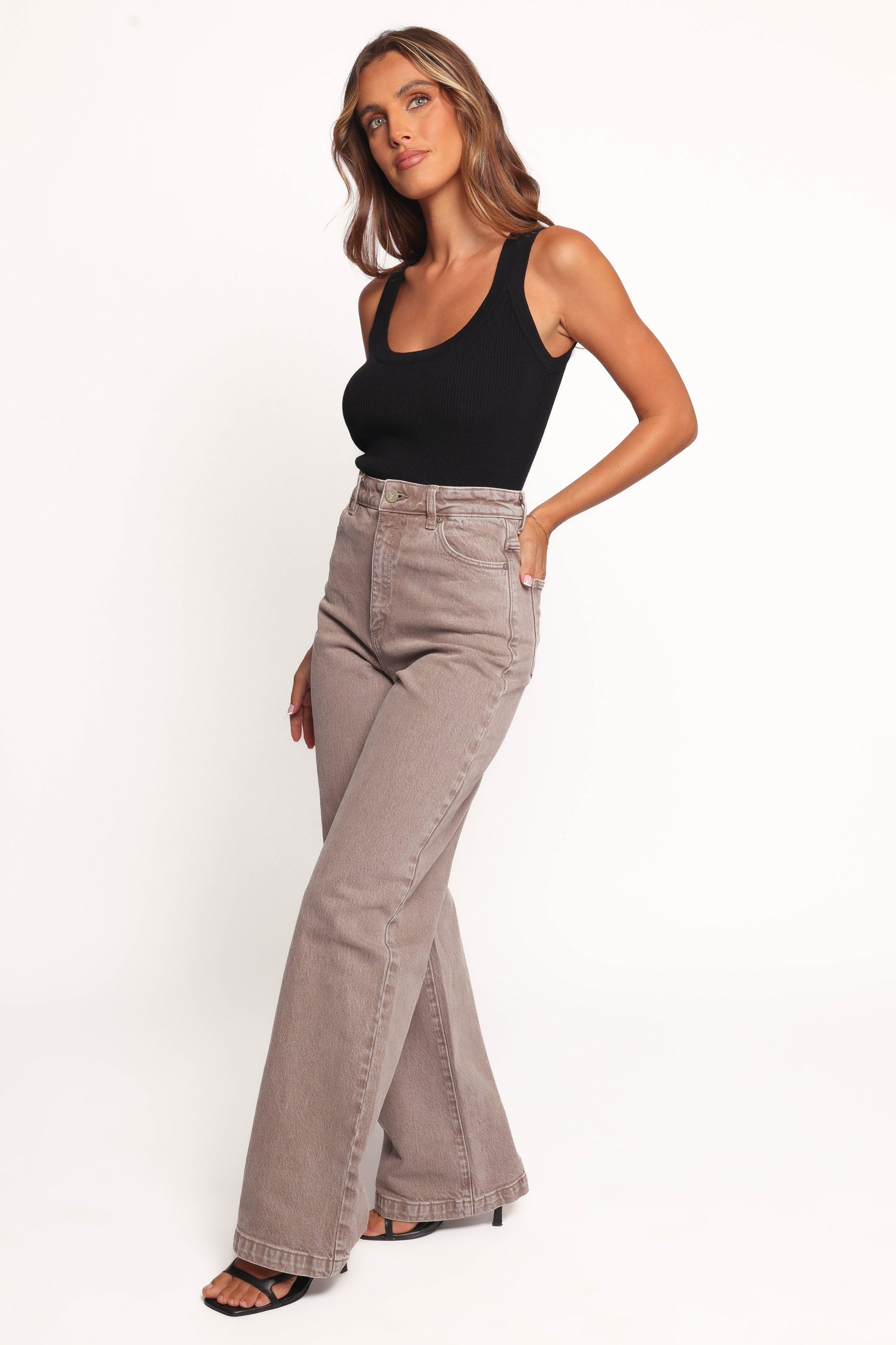 Abrand 94 High Wide Jeans - Mushroom - Image 3