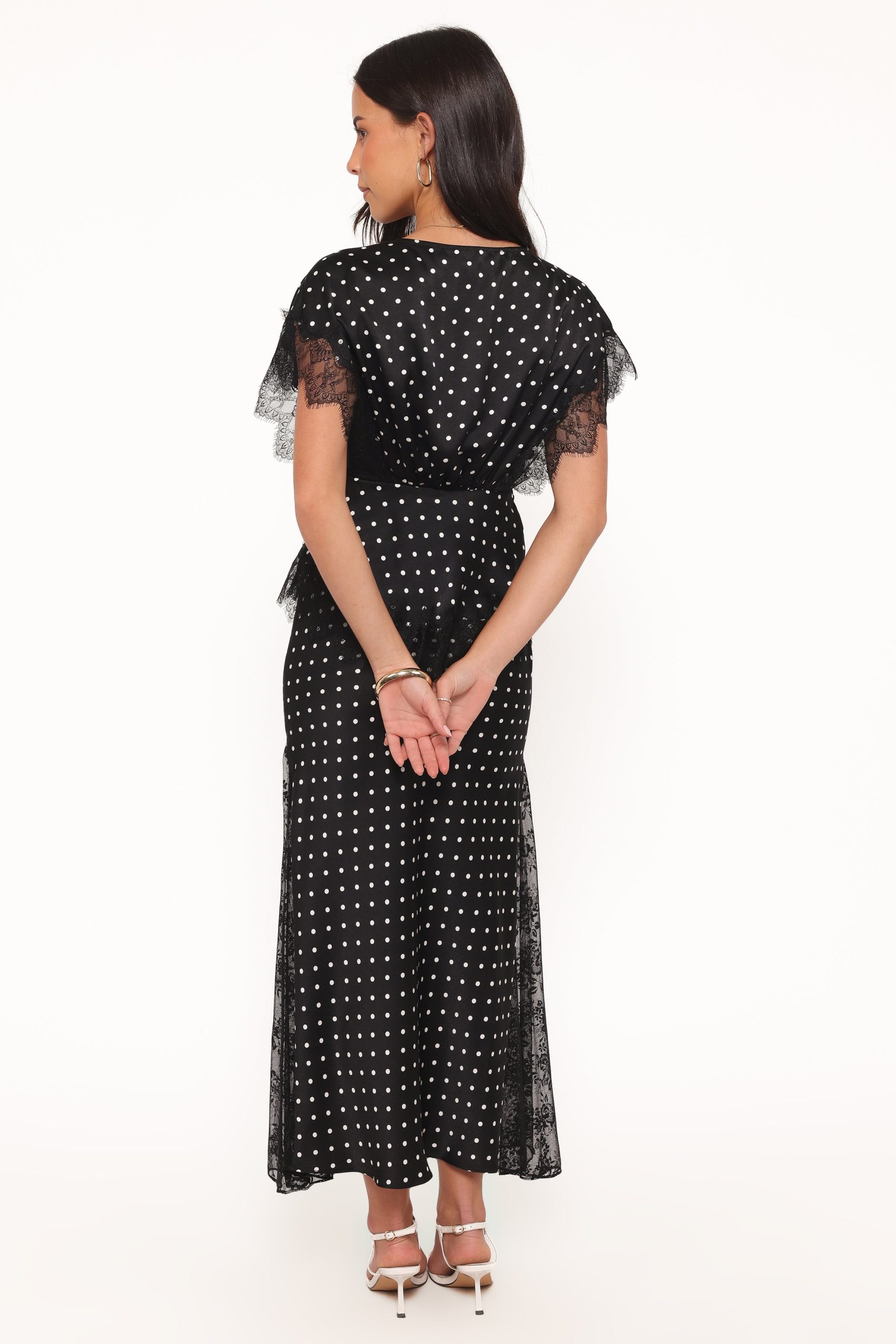 Ailbhe Lace Skirt - Black Polka Dot - Image 4