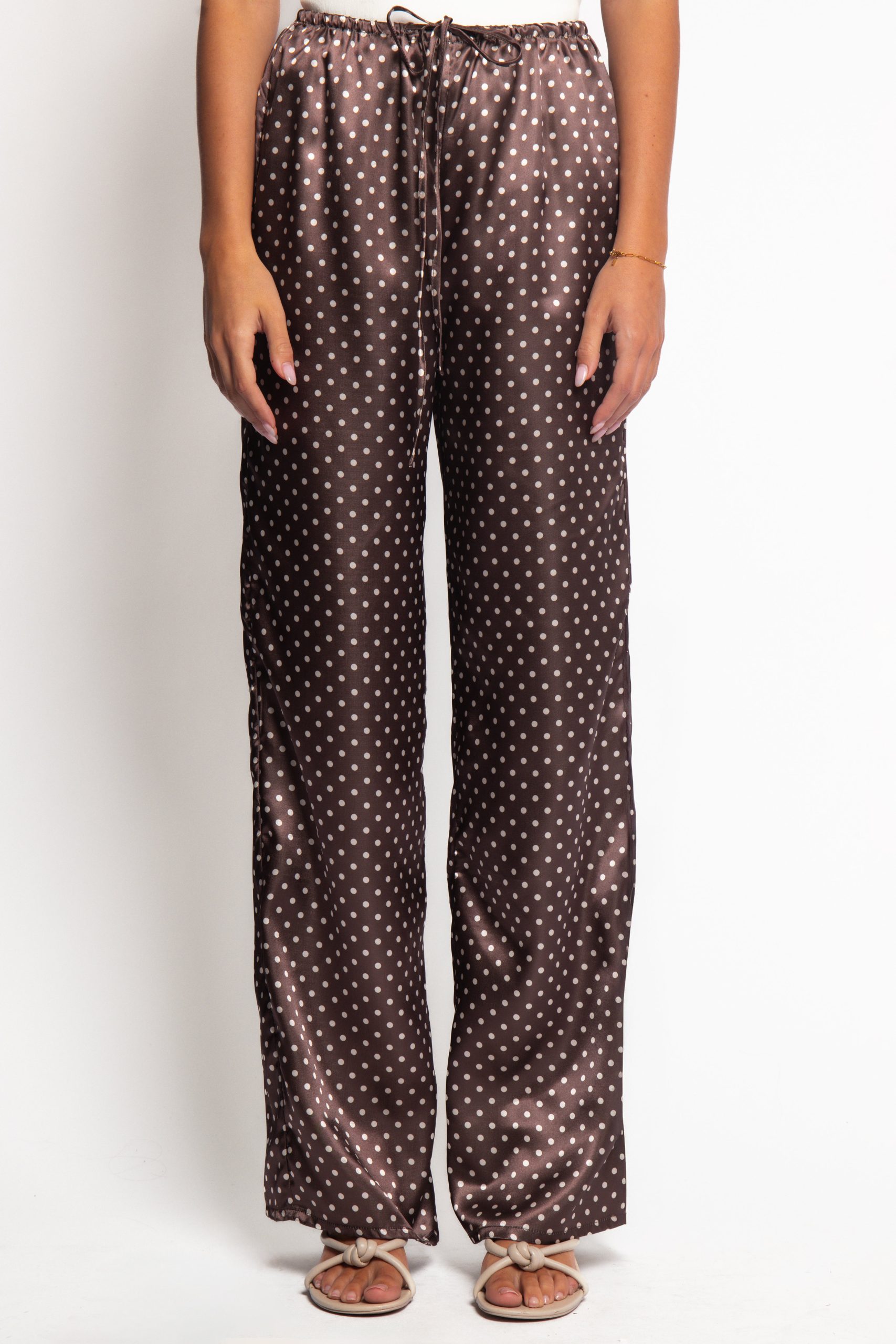 Alima Pants - Brown Polka Dot - Image 2