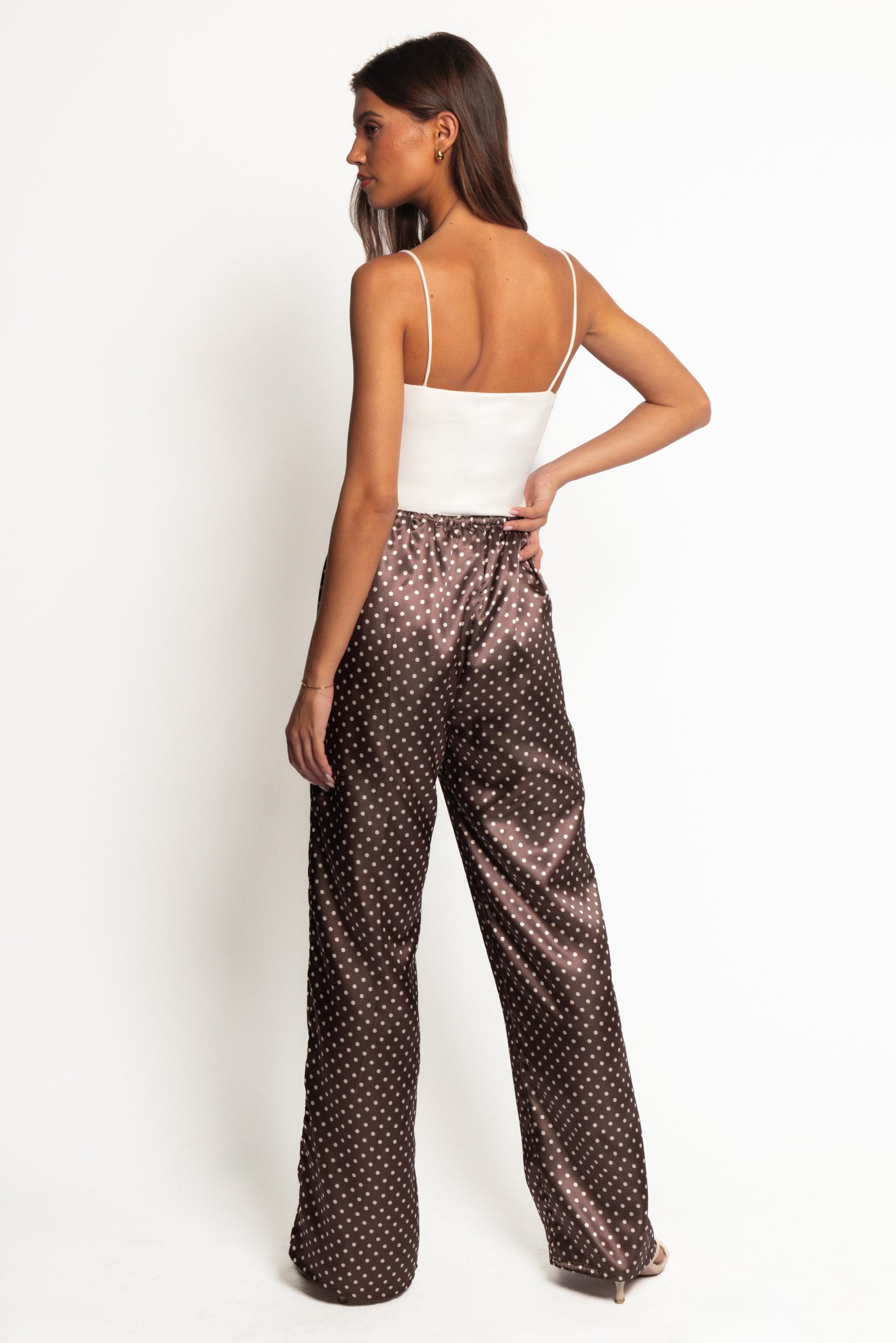 Alima Pants - Brown Polka Dot - Image 4