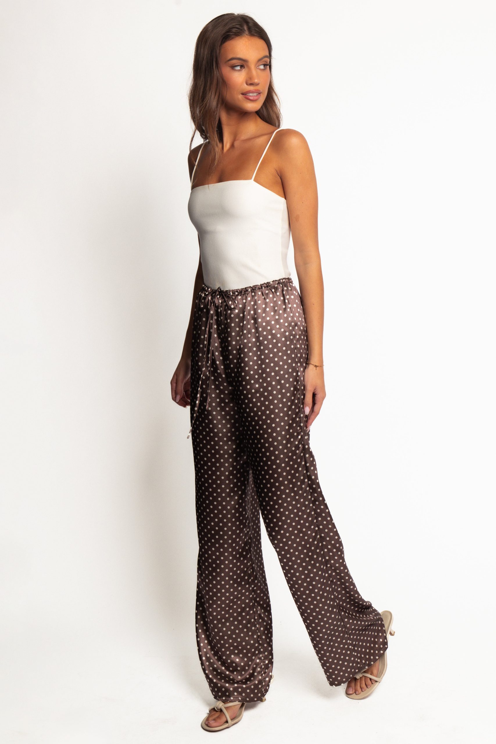 Alima Pants - Brown Polka Dot - Image 3