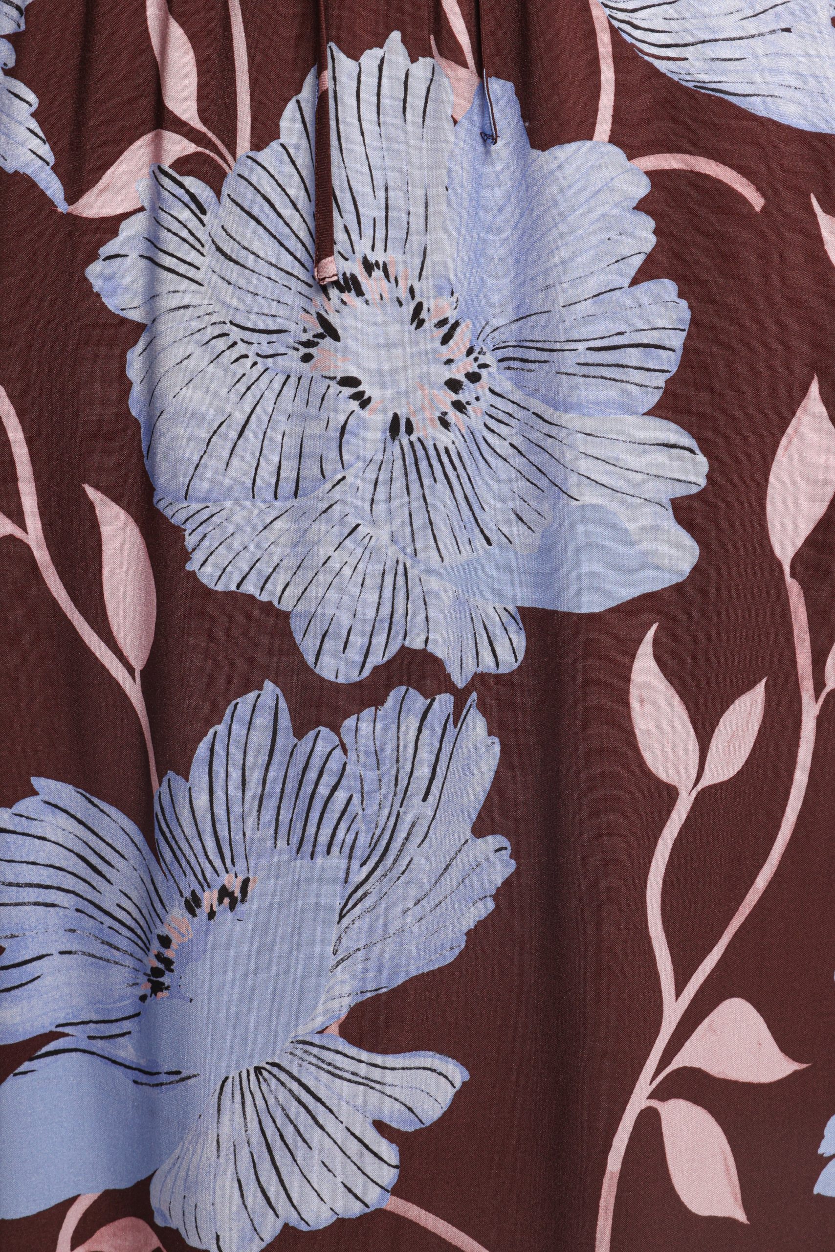 Angie Midi Skirt - Blue Poppies - Image 8