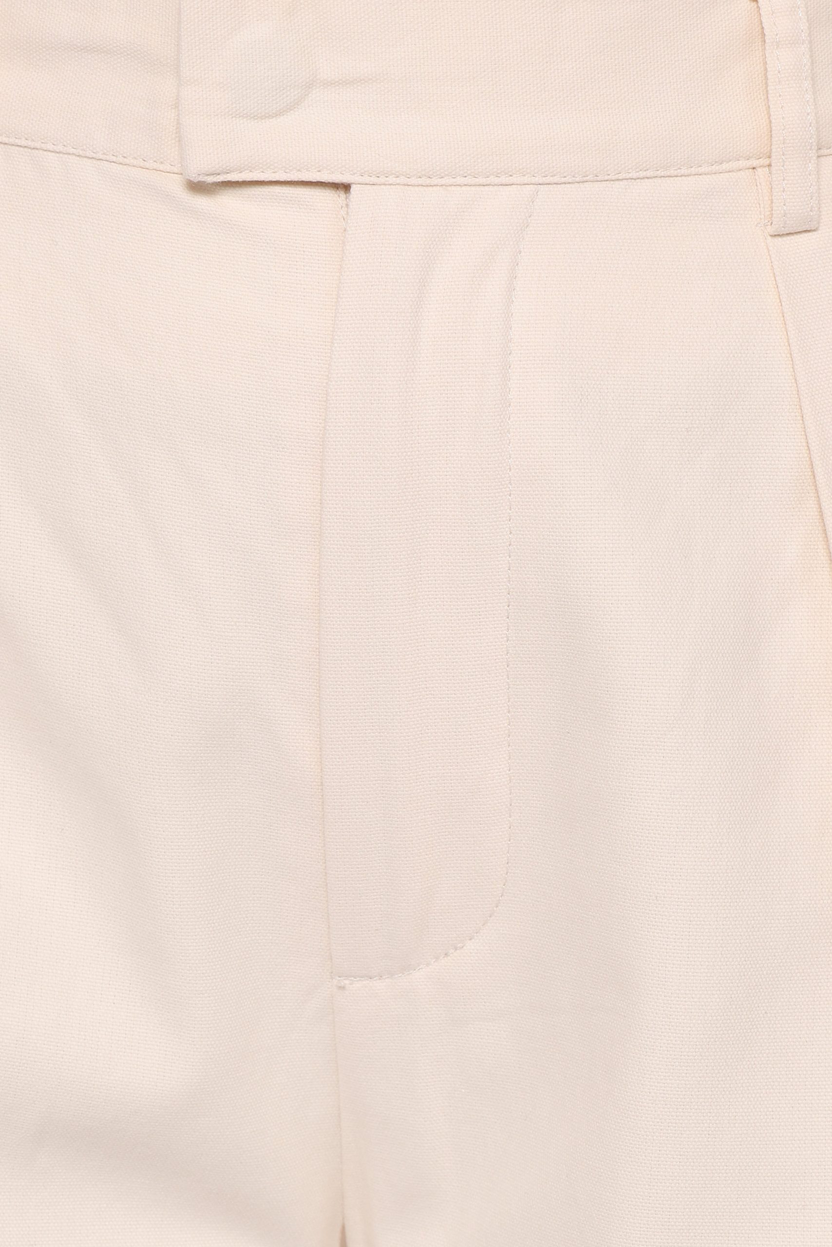 Asher Tie Detail Tapered Leg Pants - Cream - Image 7
