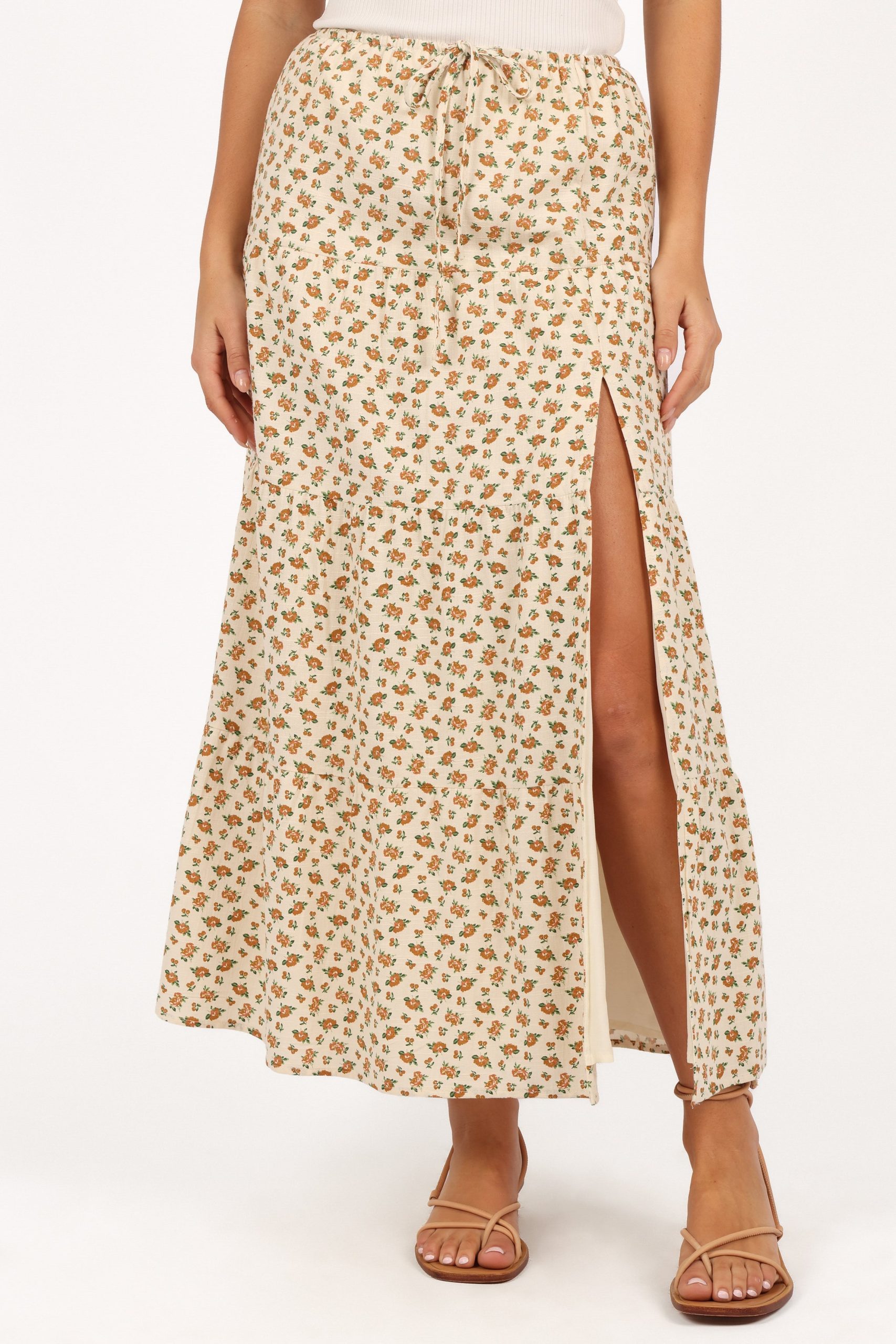 Bailey Tiered Maxi Skirt - Yellow - Image 7