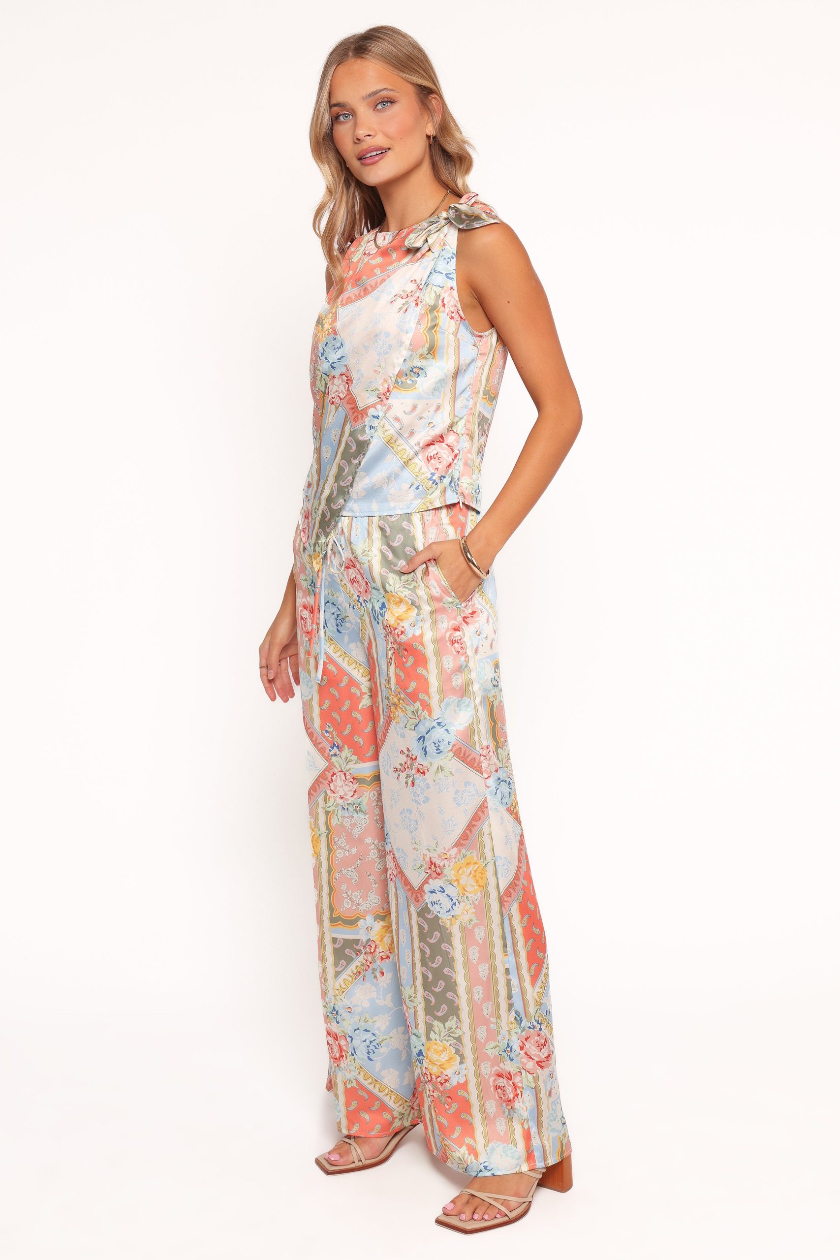 Charly Wide Leg Pant - Bel Air Rose - Image 4