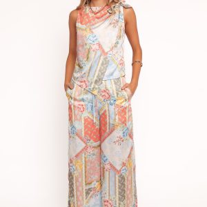 Charly Wide Leg Pant - Bel Air Rose