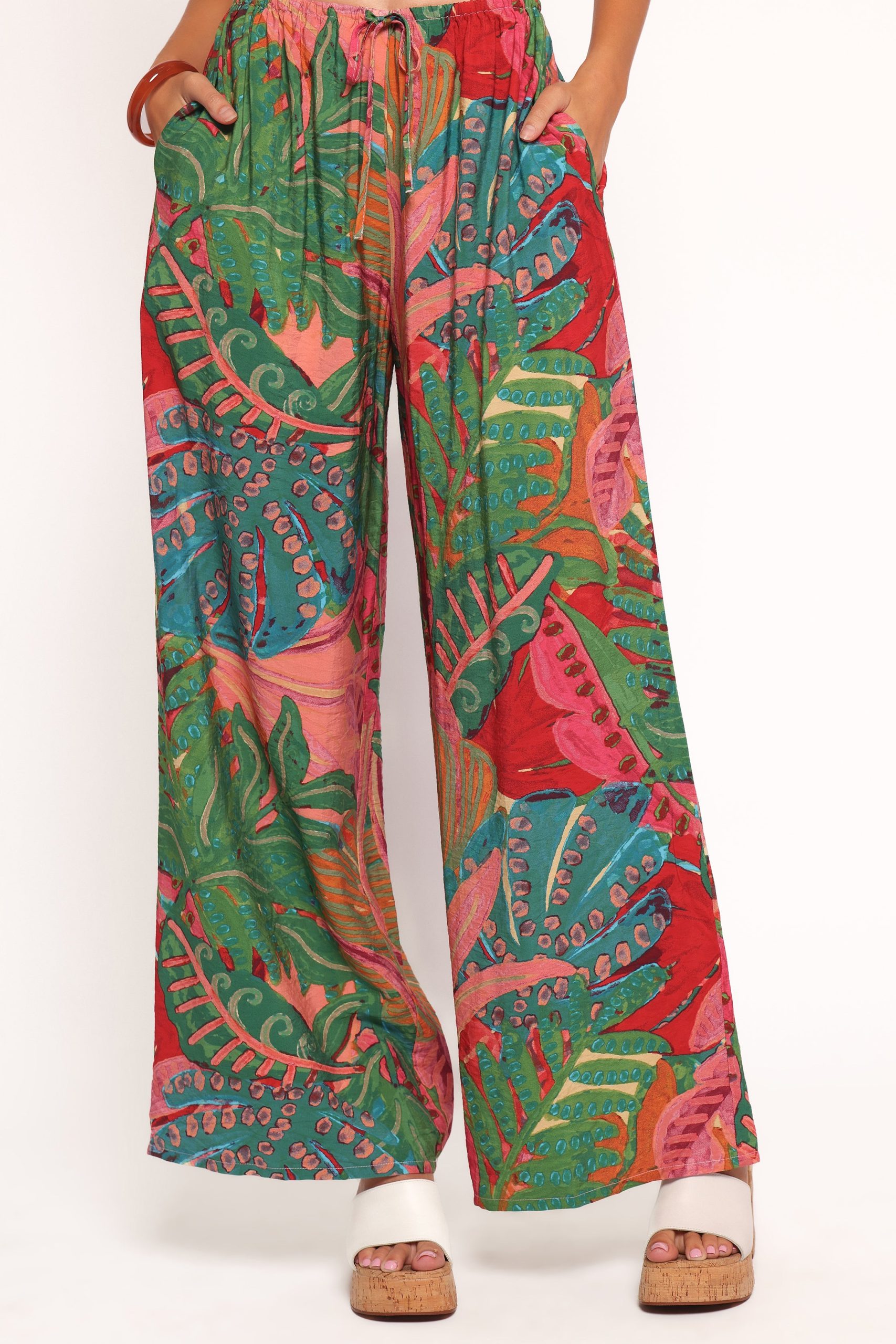 Charly Wide Leg Pant - Calypso Coral - Image 2