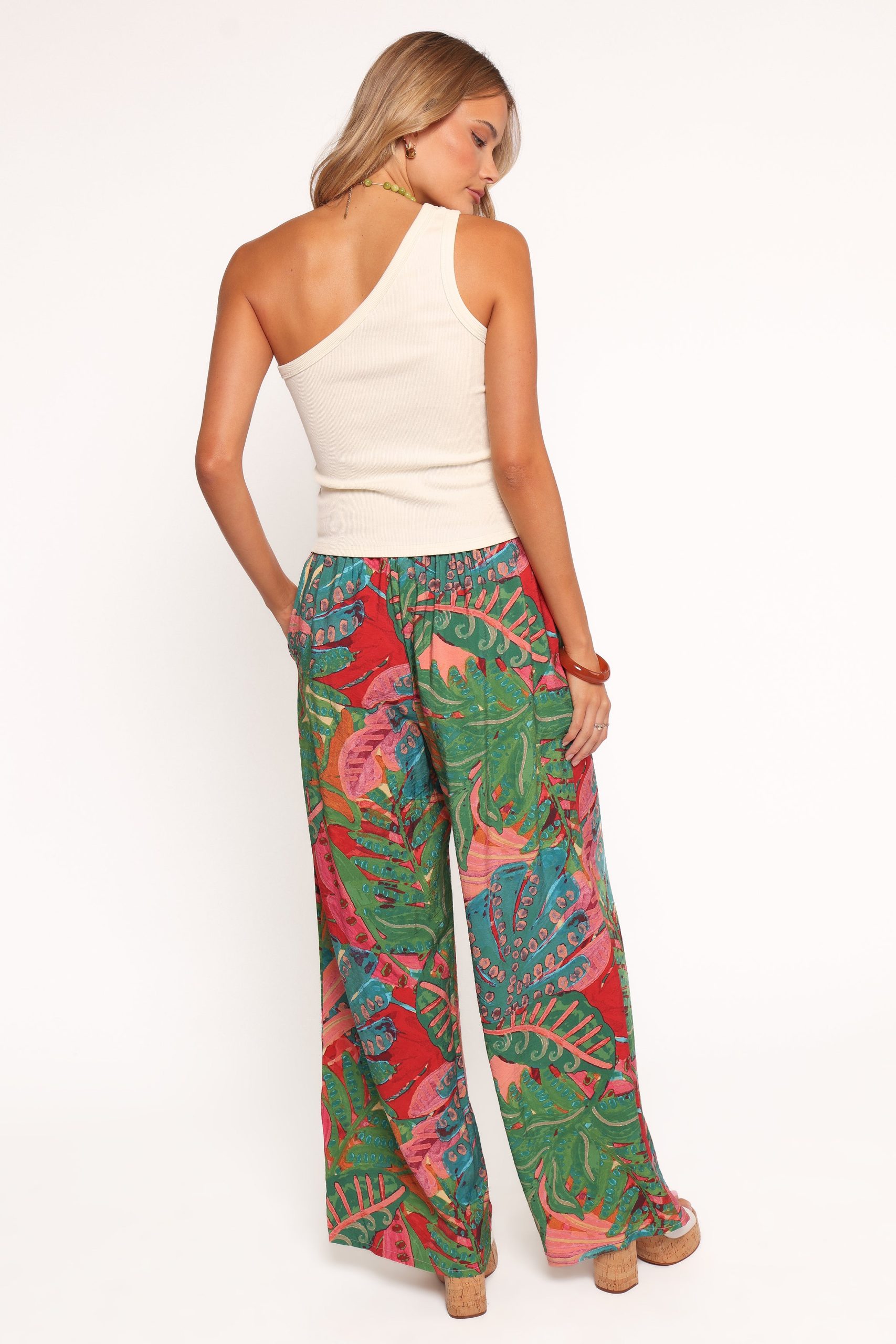 Charly Wide Leg Pant - Calypso Coral - Image 4