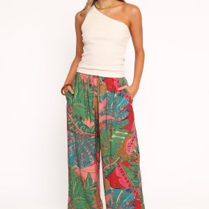 Charly Wide Leg Pant - Calypso Coral