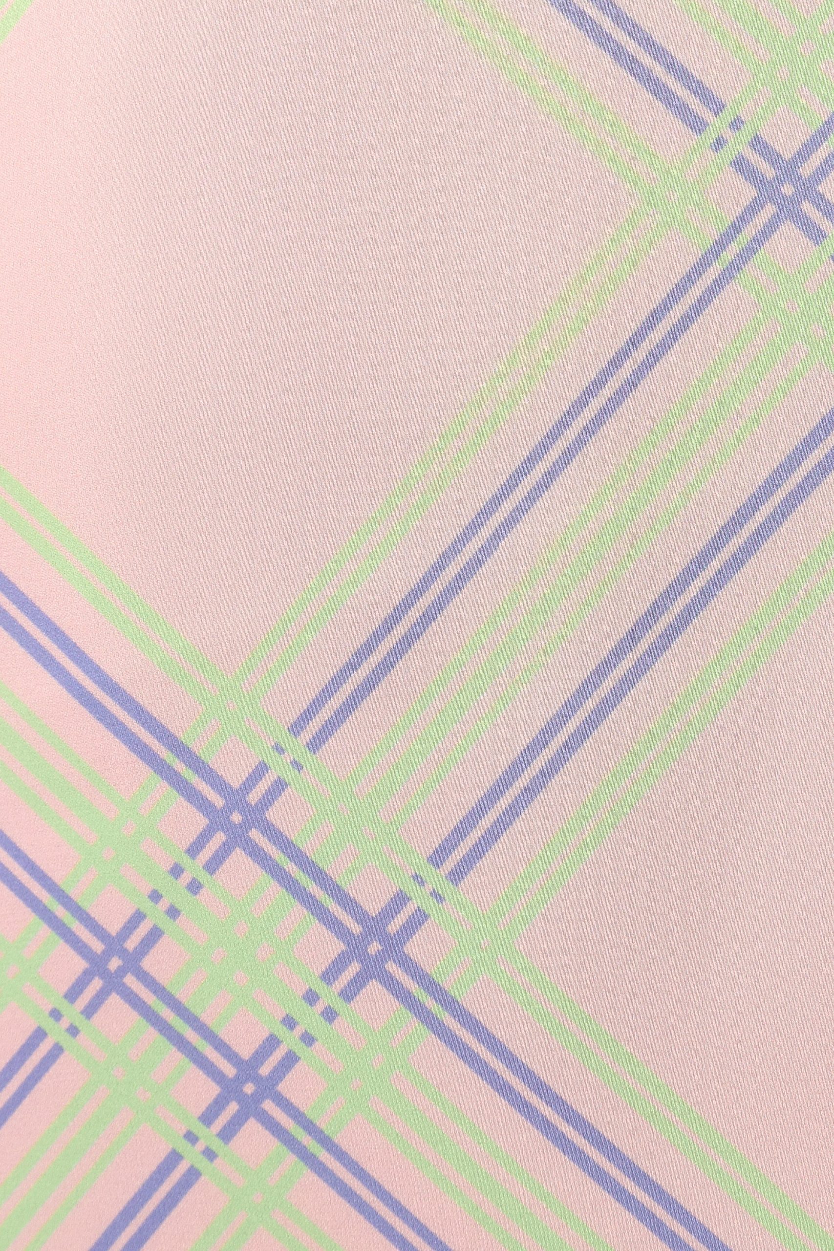 Clarissa Midi Skirt - Pink Check - Image 6
