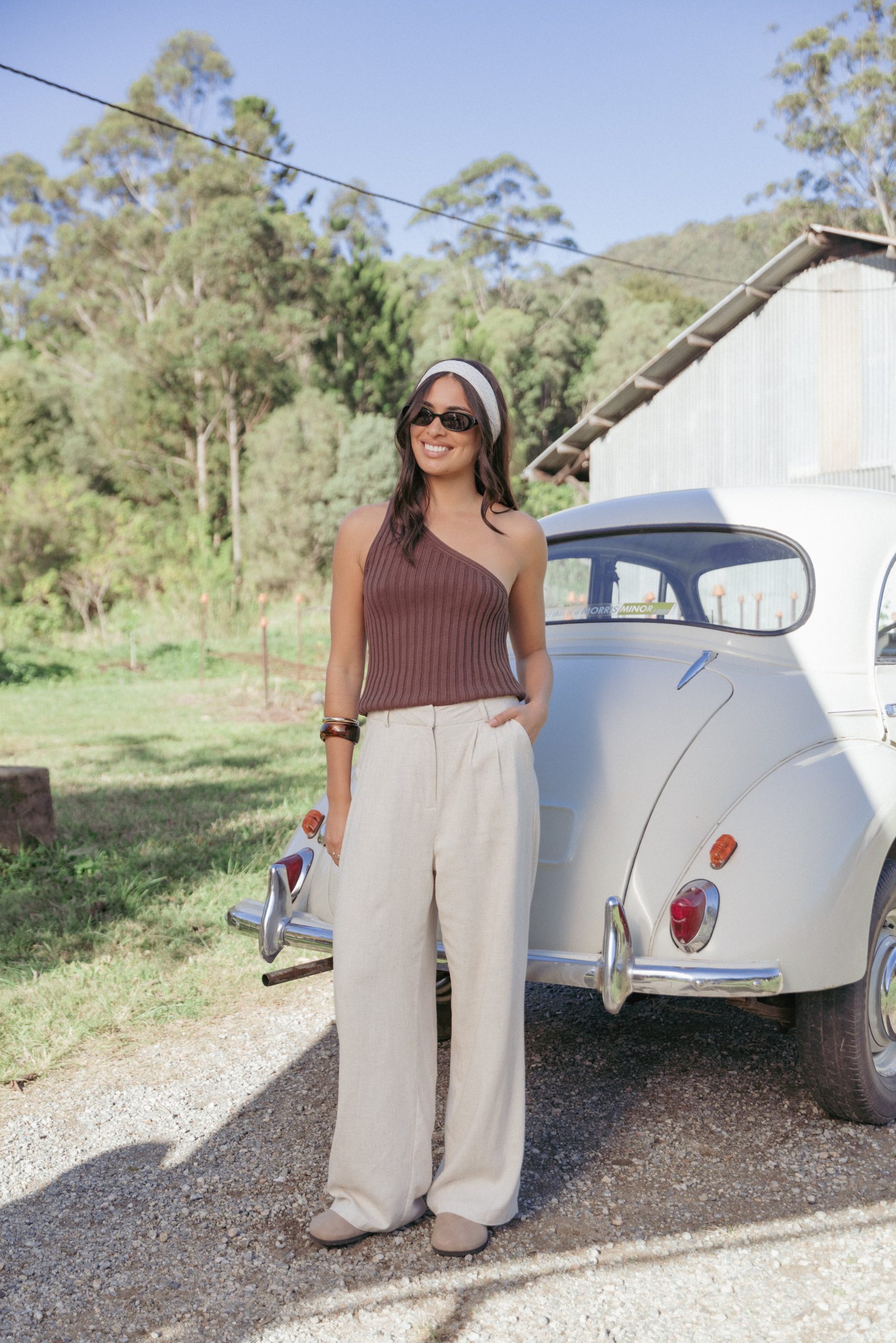 Dean Linen Pants - Beige - Image 7