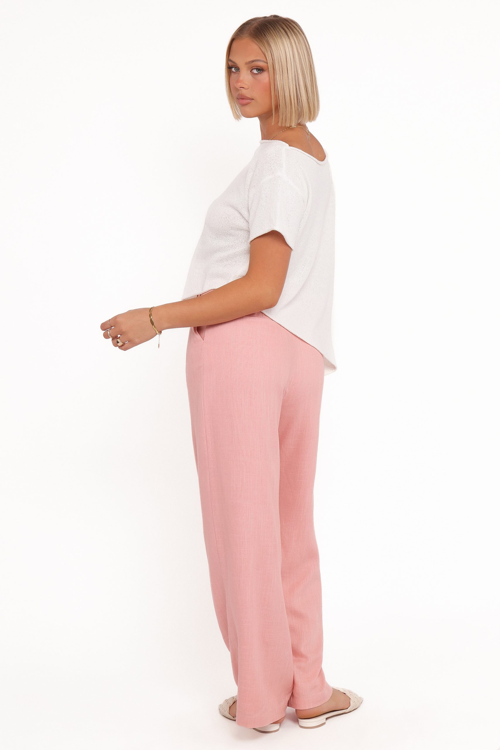 Dean Linen Pants - Light Pink - Image 4