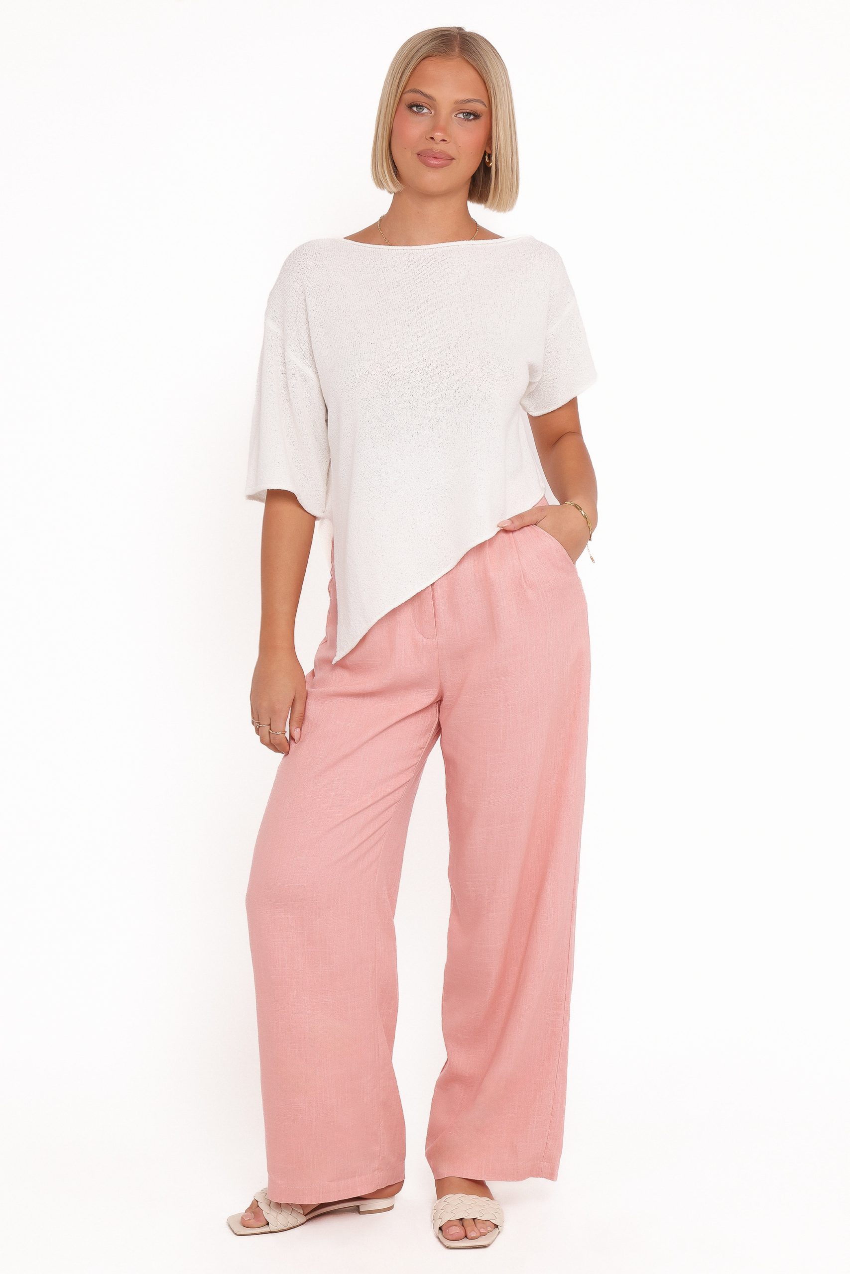 Dean Linen Pants - Light Pink - Image 2