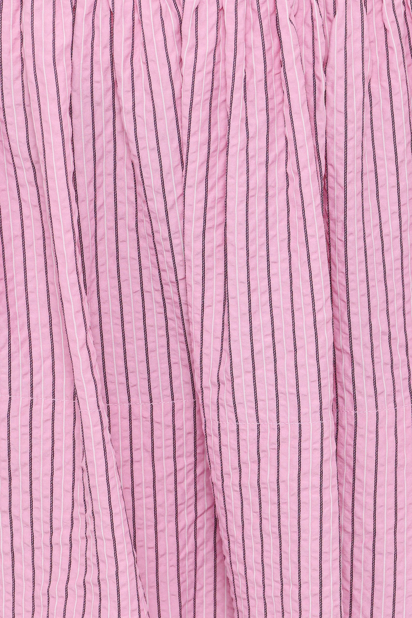 Domitia Mini Aline Skirt - Pink White Stripe - Image 7