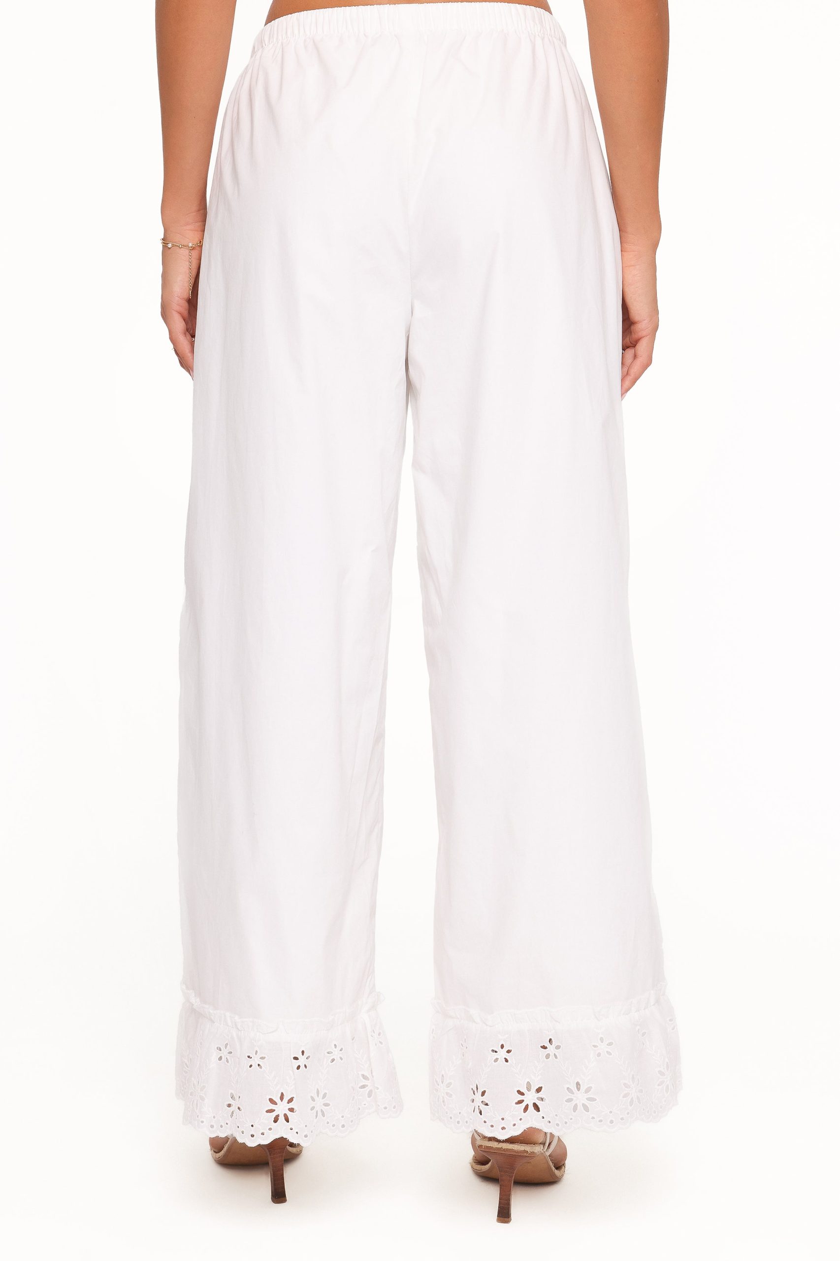 Eliska Frill Hem Pant - White - Image 6
