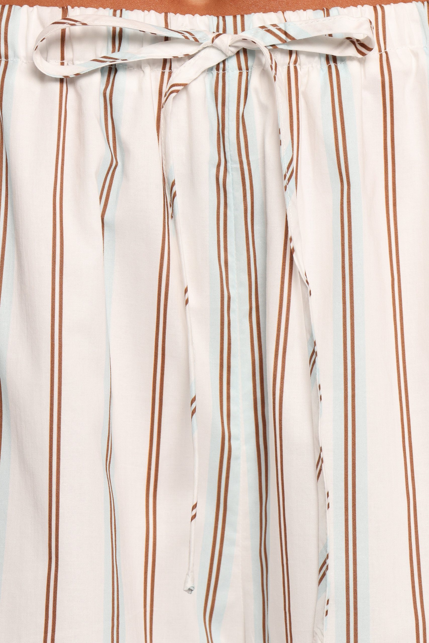Ember Cotton Pants - Blue Brown Stripe - Image 6