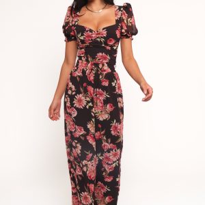 Estie Pants - Black Floral