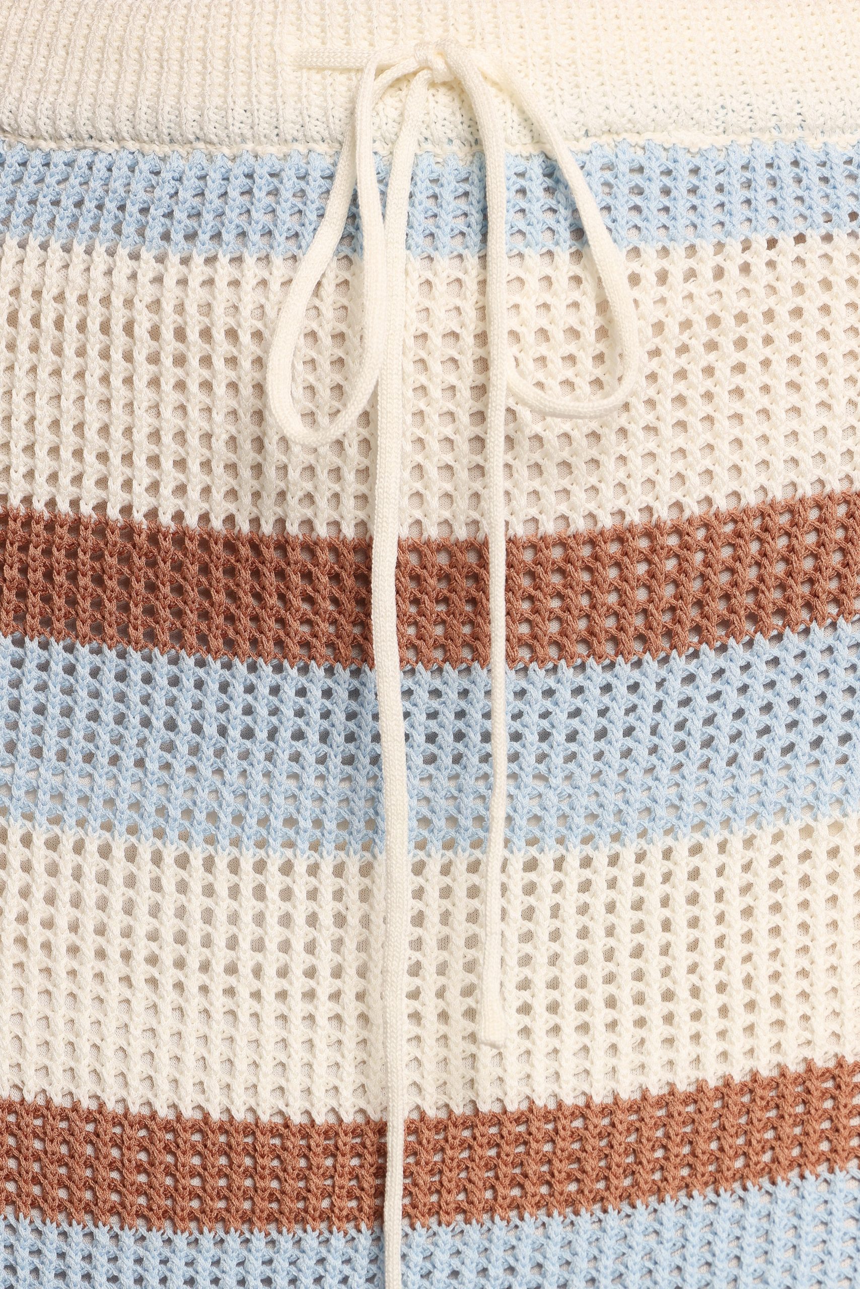 Fawn Knit Mini Skirt - Tan Blue - Image 7