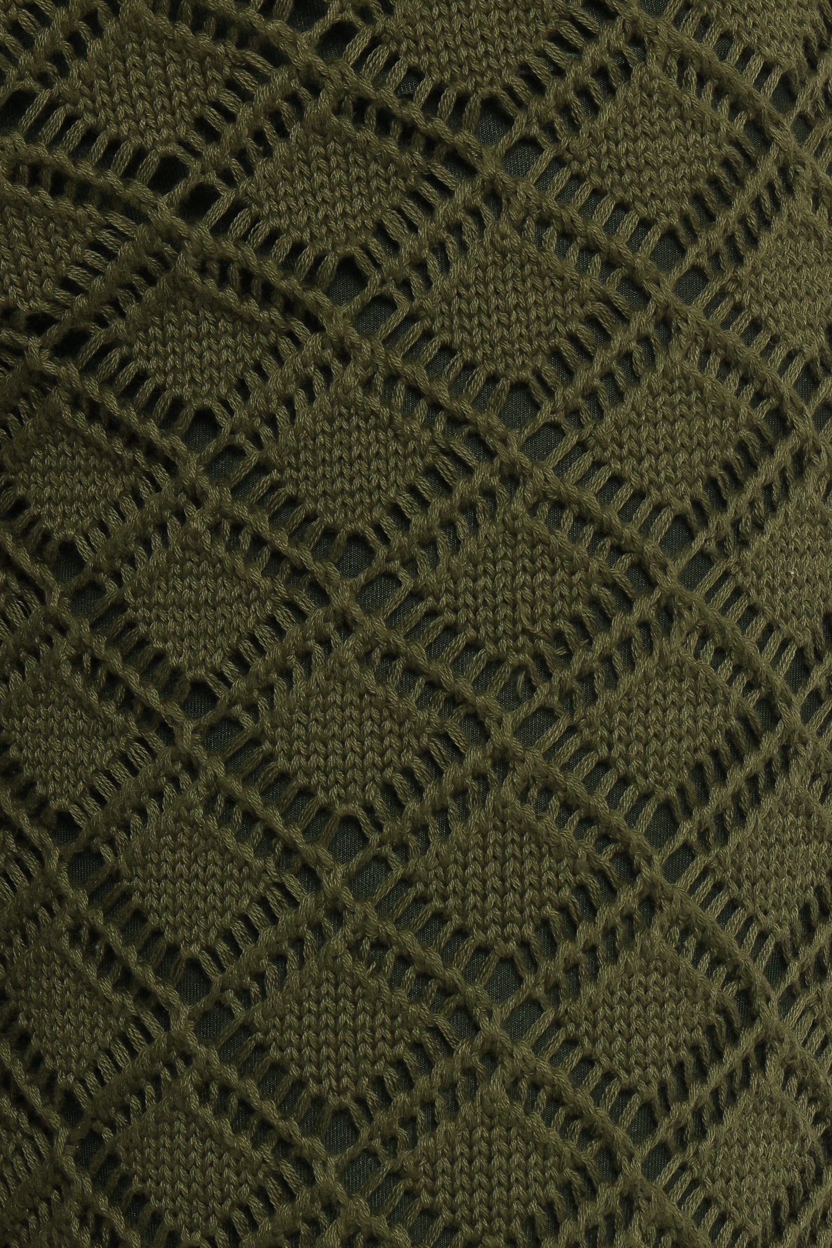 Fefe Textured Knit Pants - Olive - Image 8