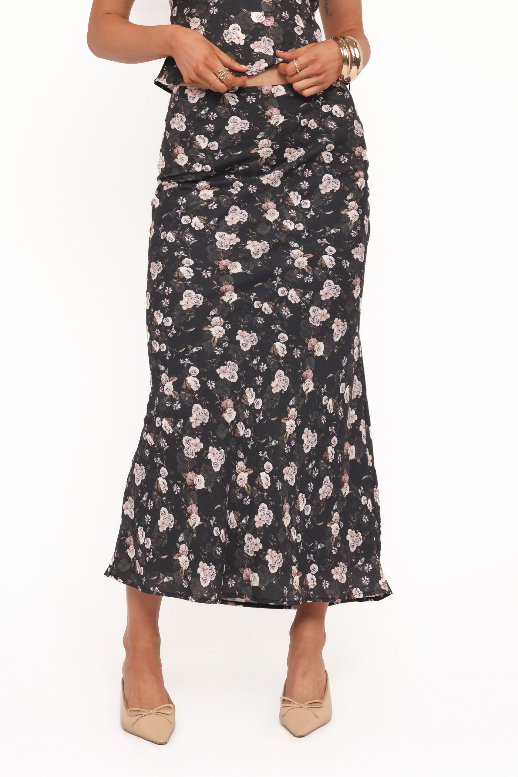 Giarda Maxi Skirt - Dark Floral - Image 3