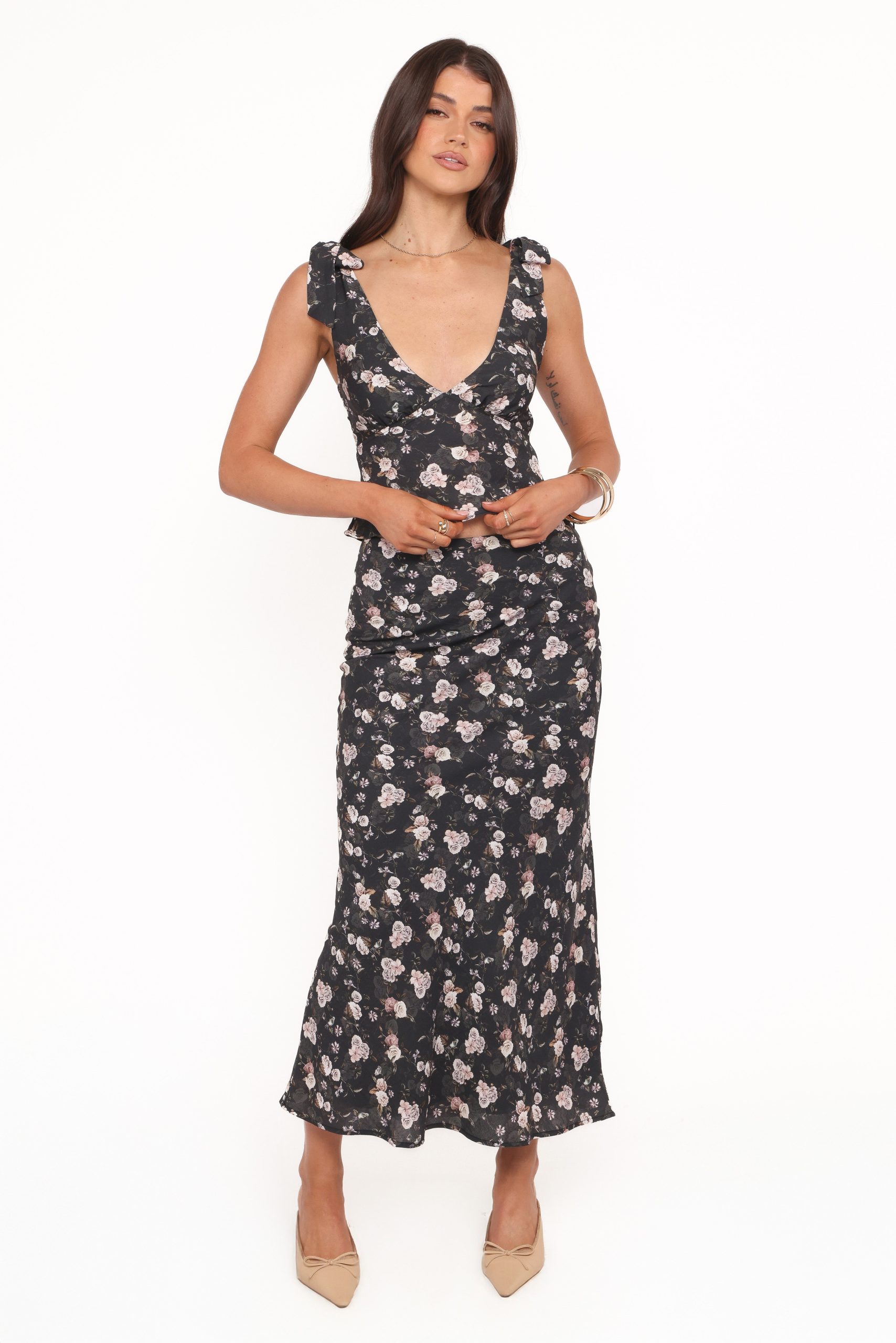 Giarda Maxi Skirt - Dark Floral - Image 4