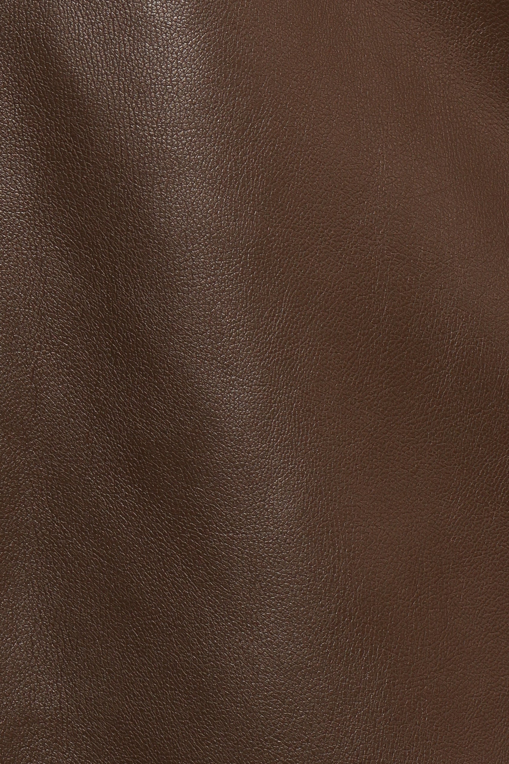 Haelee Faux Leather Skirt - Brown - Image 6