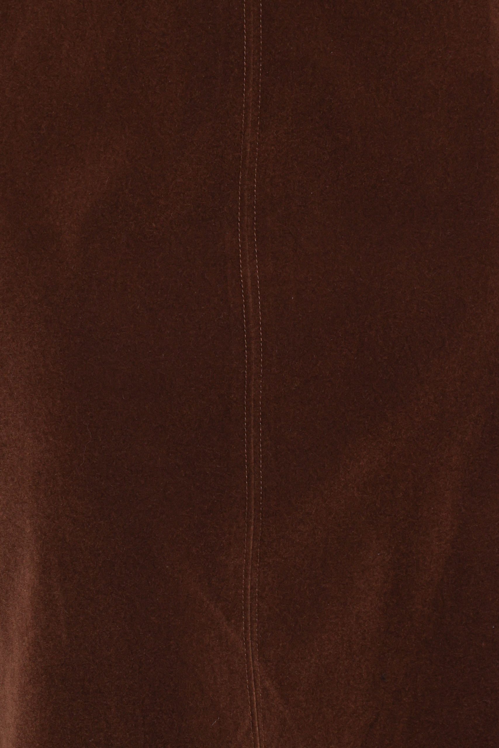 Halina Velvet Midi Skirt - Chocolate - Image 6