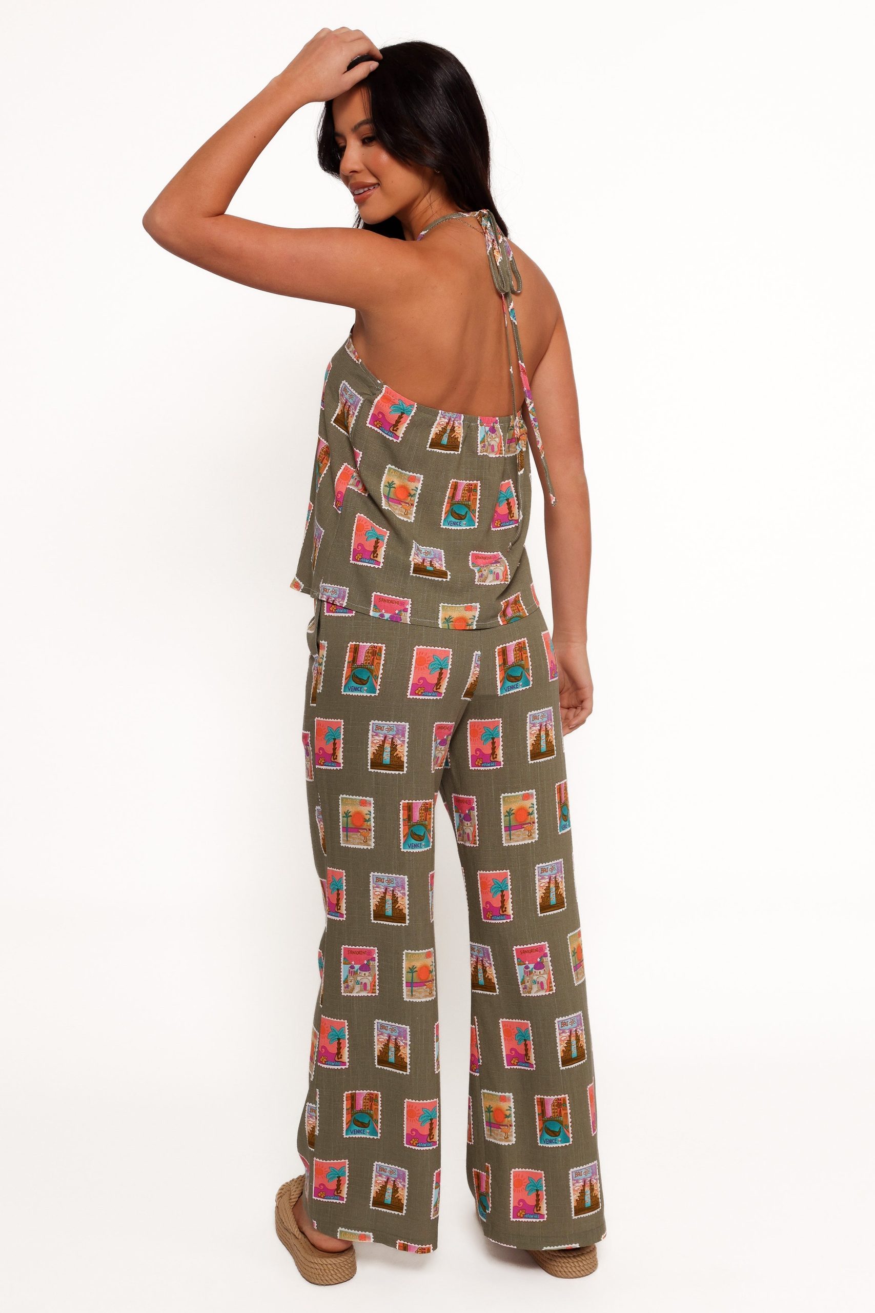 Hana Pants - Olive Print - Image 6