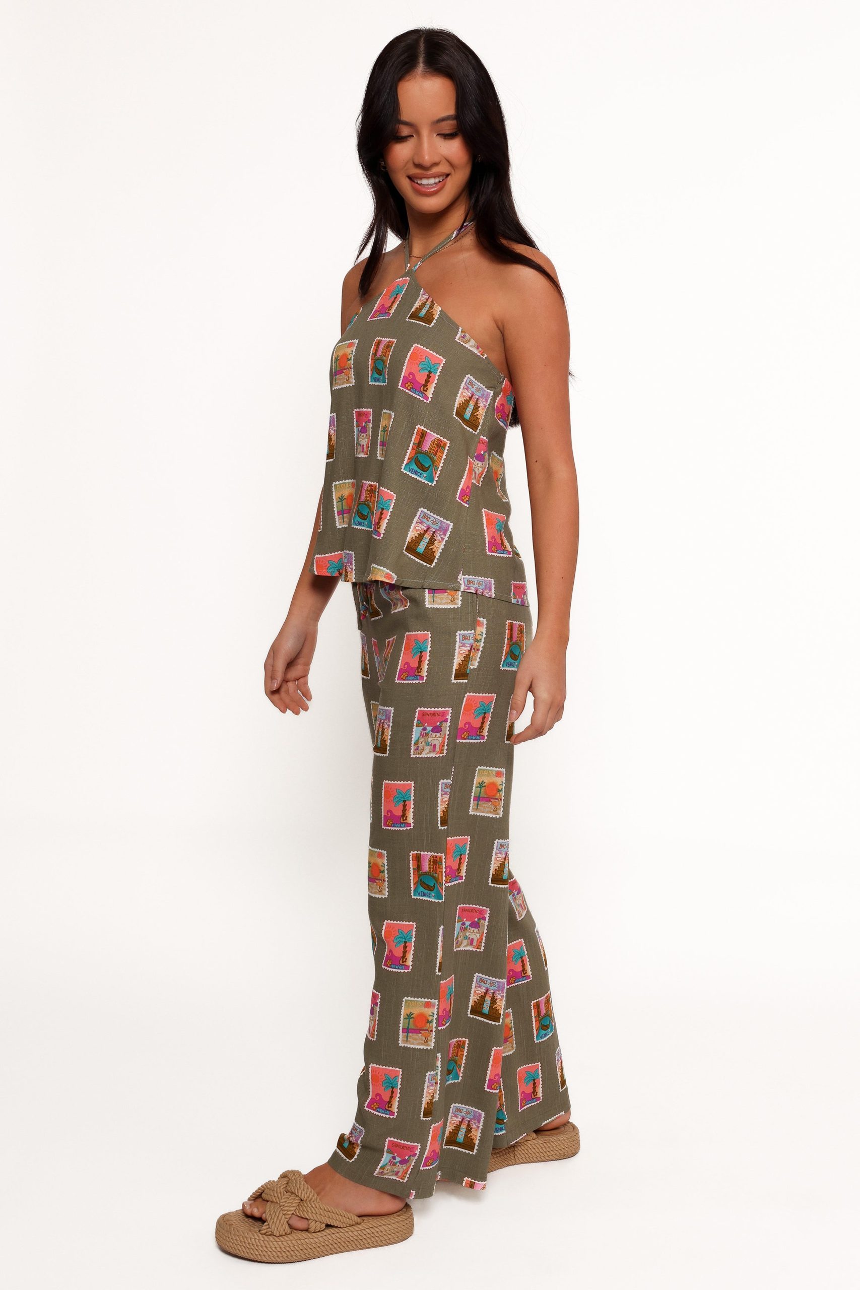 Hana Pants - Olive Print - Image 5