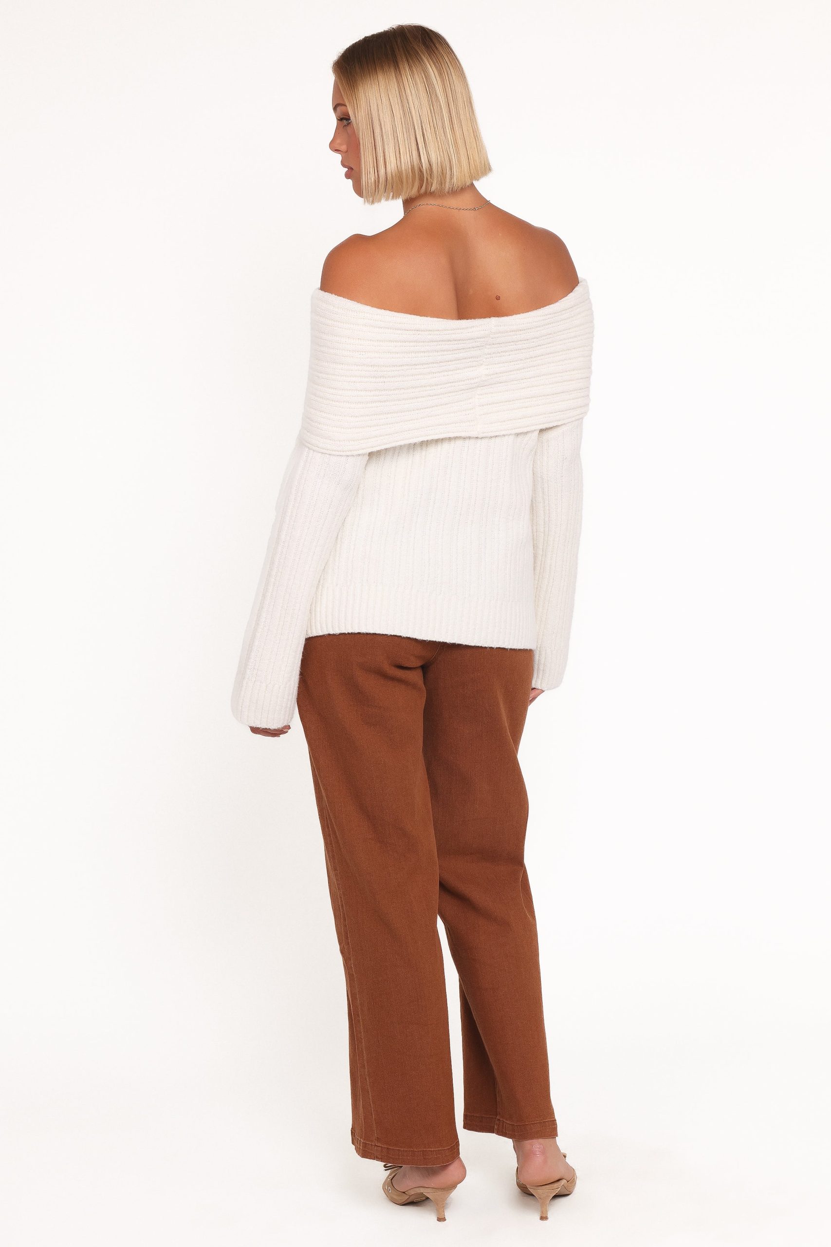 Hayes Wide Leg Pant - Mocha Brown - Image 4