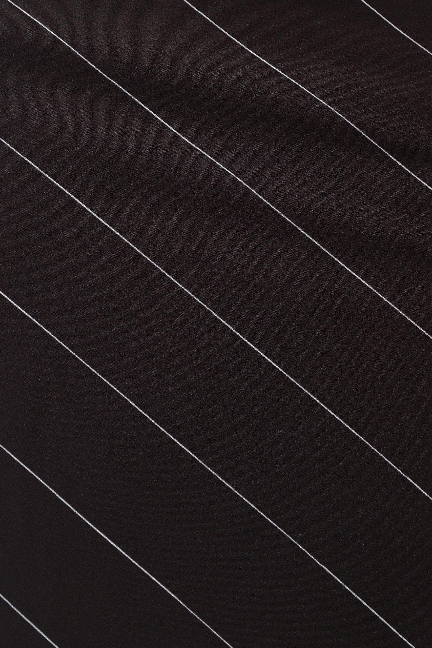 Heidi Stripe Slip Skirt - Black White Stripe - Image 5
