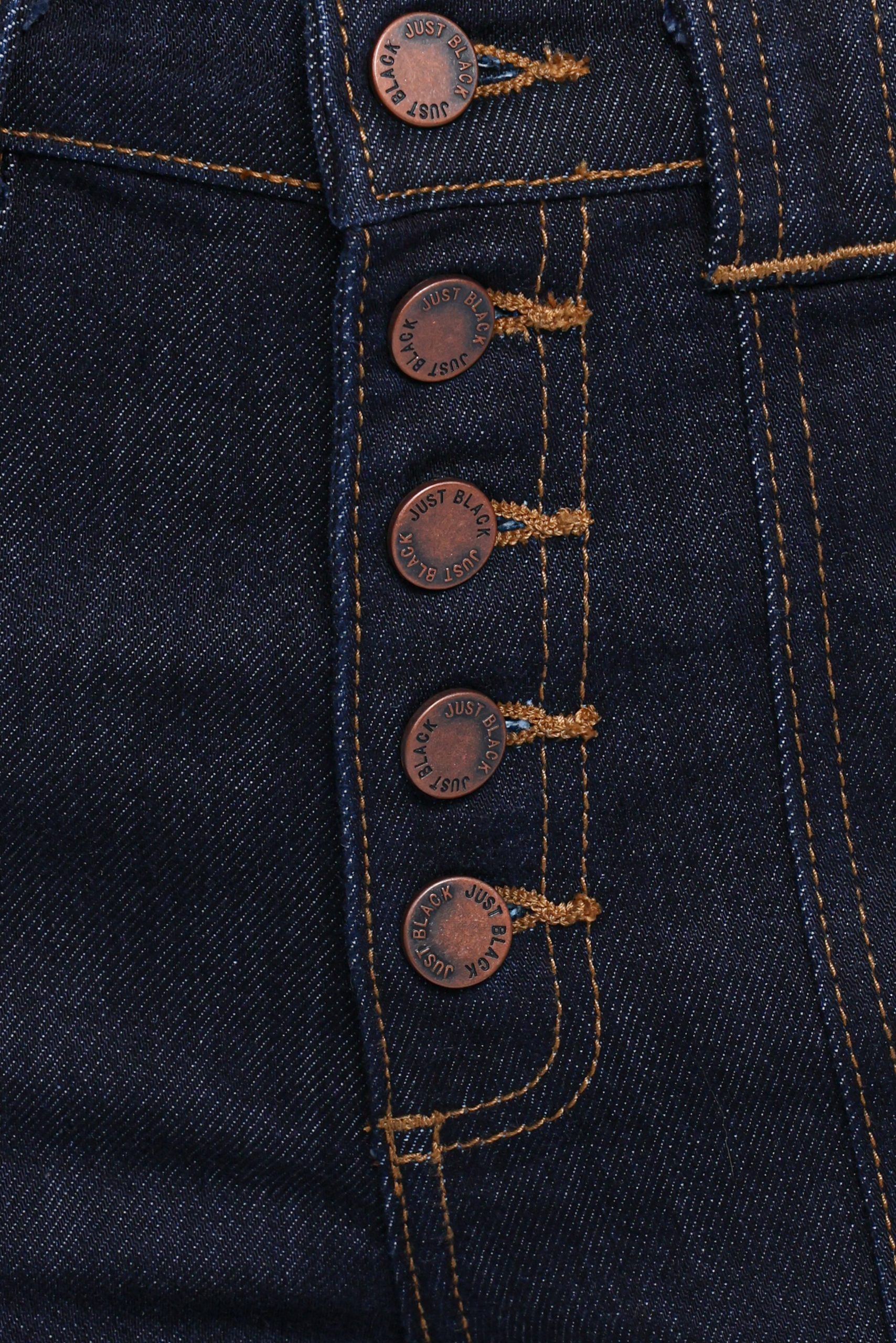 Jacinta Button Down Slim Wide Jean - Dark Wash - Image 5
