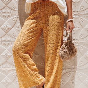 Jacinta Sequin Lace Pant - Mango