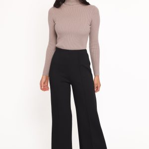 Jade Wide Leg Pant - Black