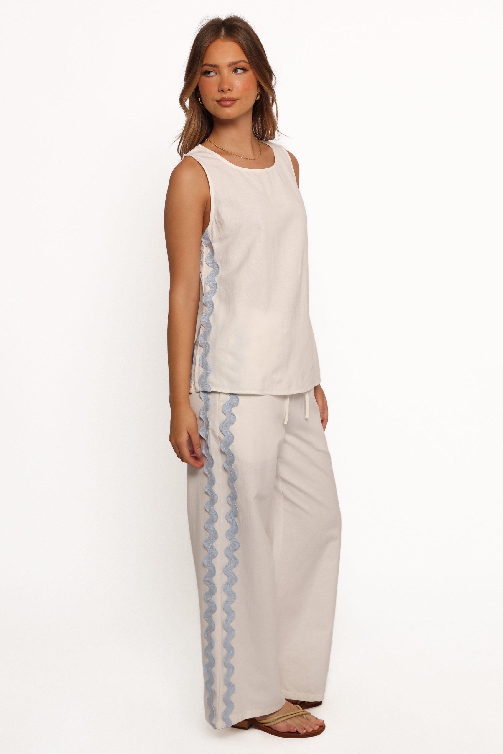 Jasinta Pants - Cream Blue - Image 5
