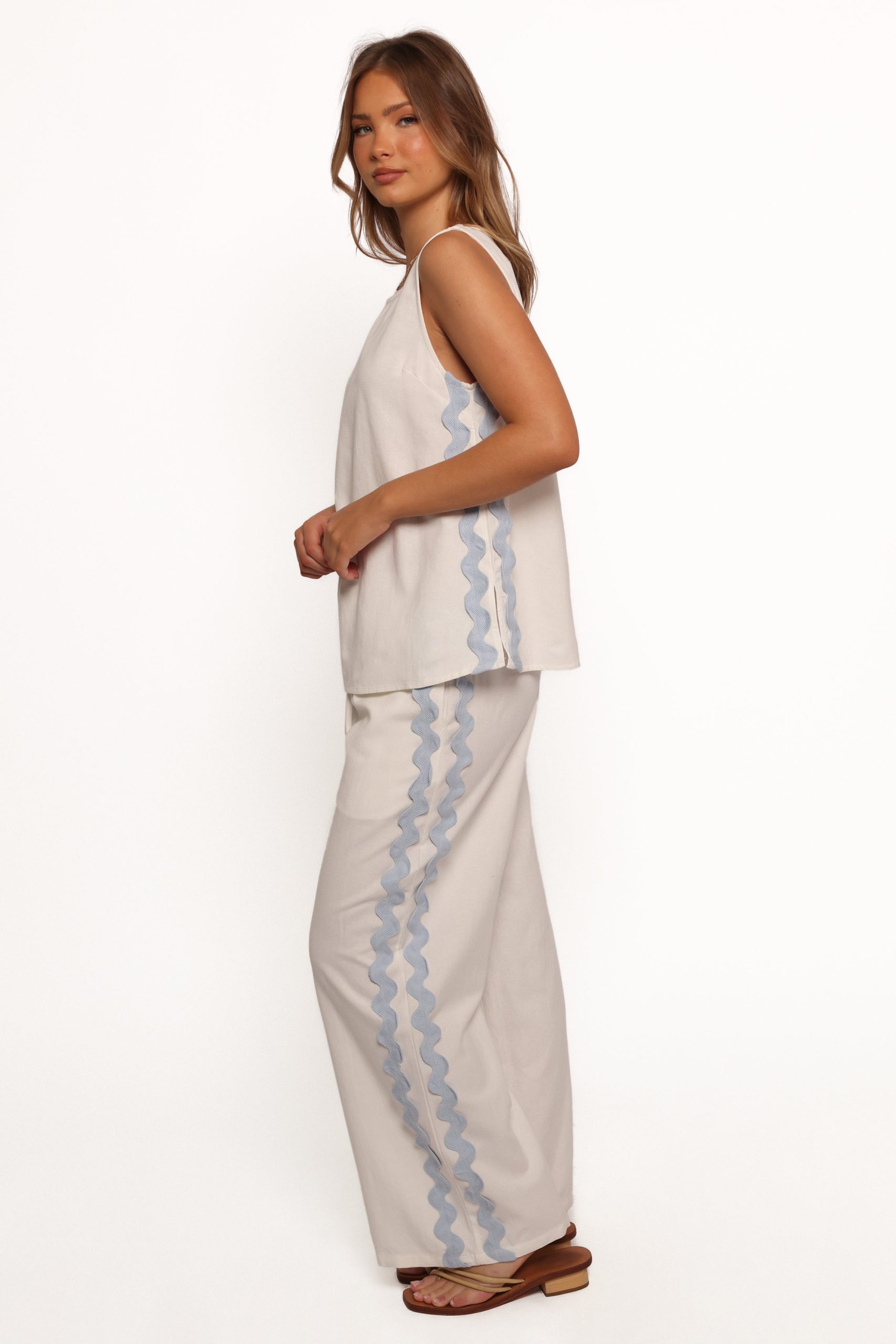 Jasinta Pants - Cream Blue - Image 4