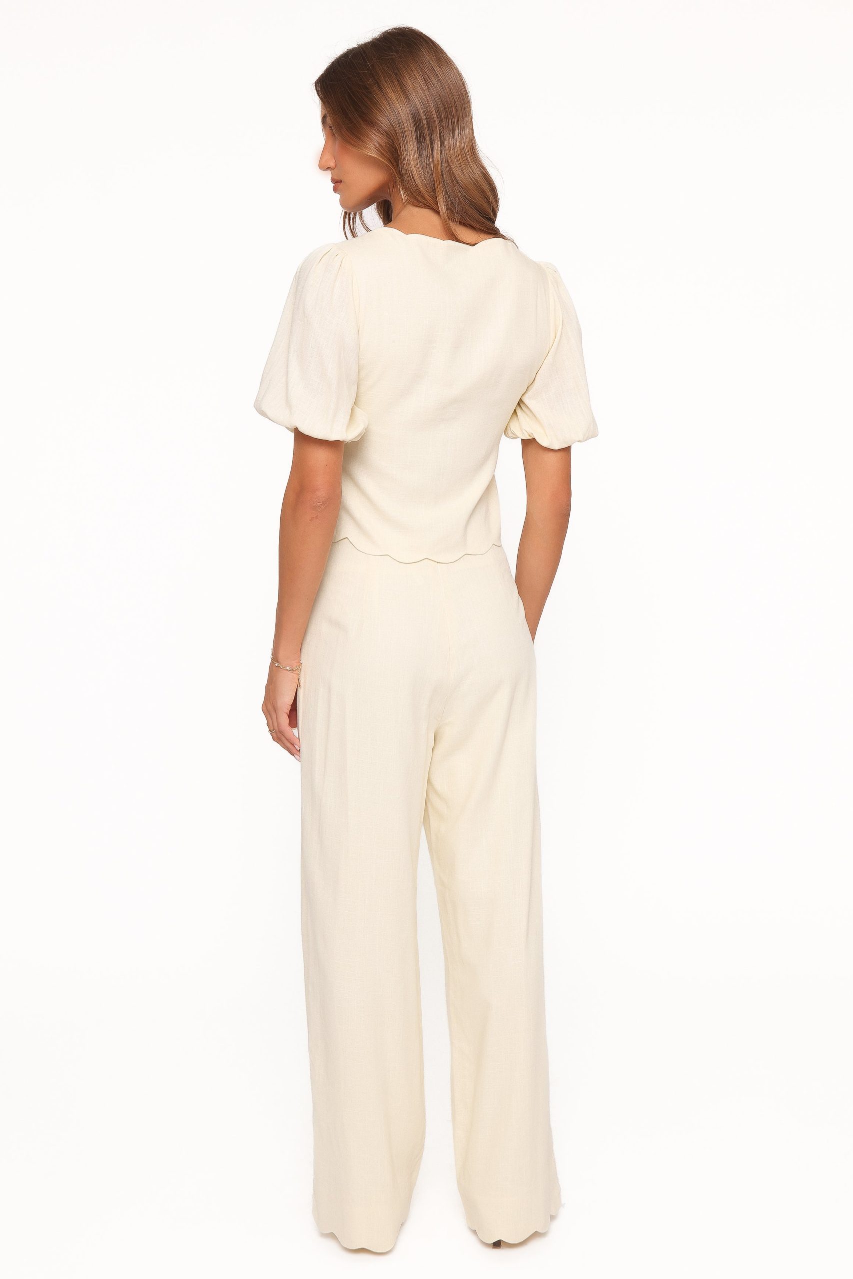 Jensen Scallop Hem Pant - Butter Yellow - Image 5