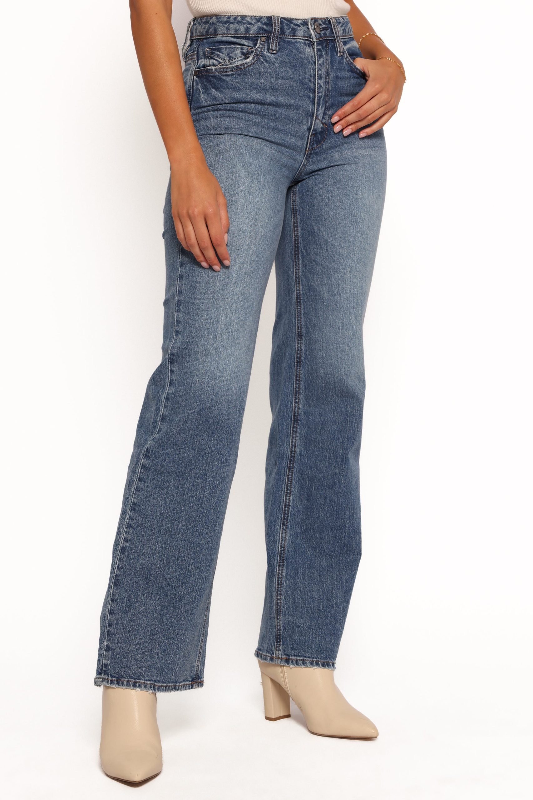 Jolene Wide Leg Jeans - Reflecting - Image 4