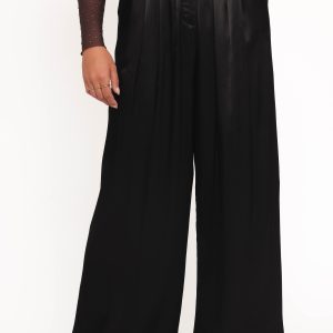 Joyce Wide Leg Pant - Black