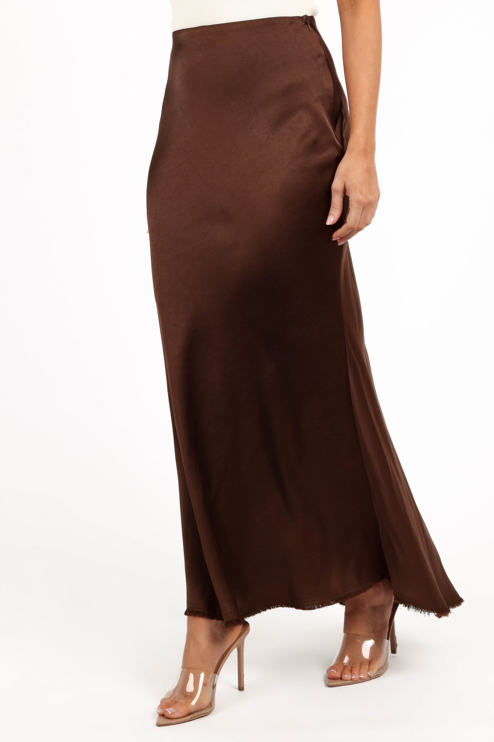 Kora Midi Skirt - Brown - Image 2