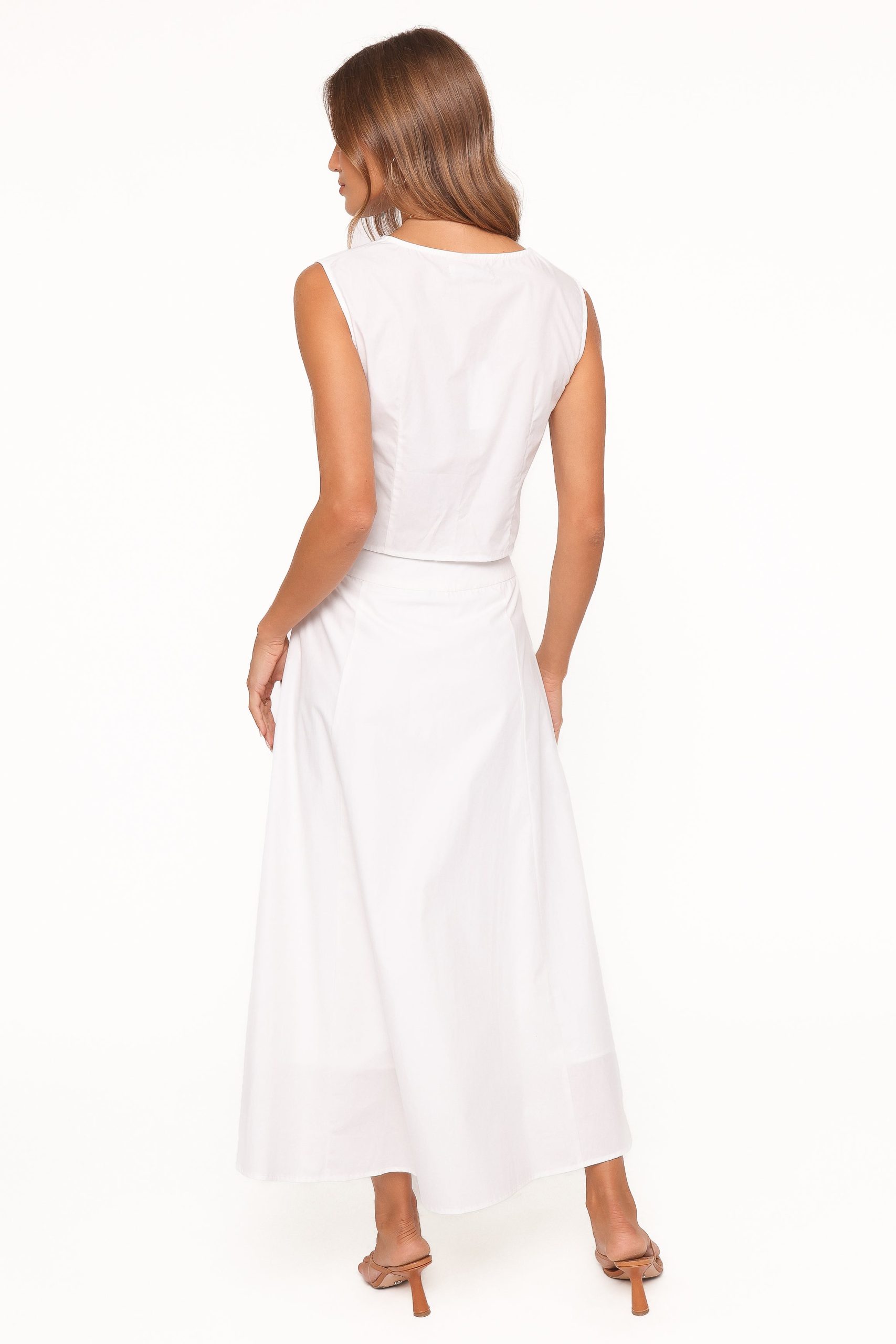 Kye Midi Skirt - White Broderie - Image 4