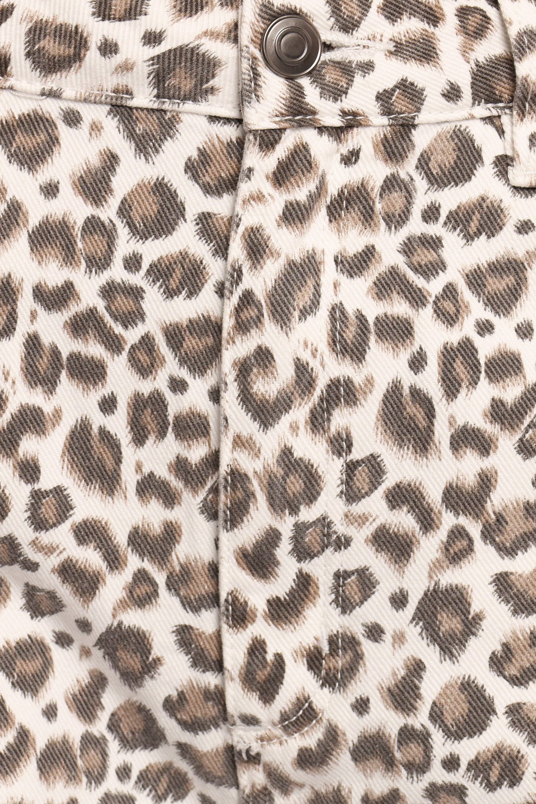 Leila Printed Wide Leg Jean - Leopard - Image 6