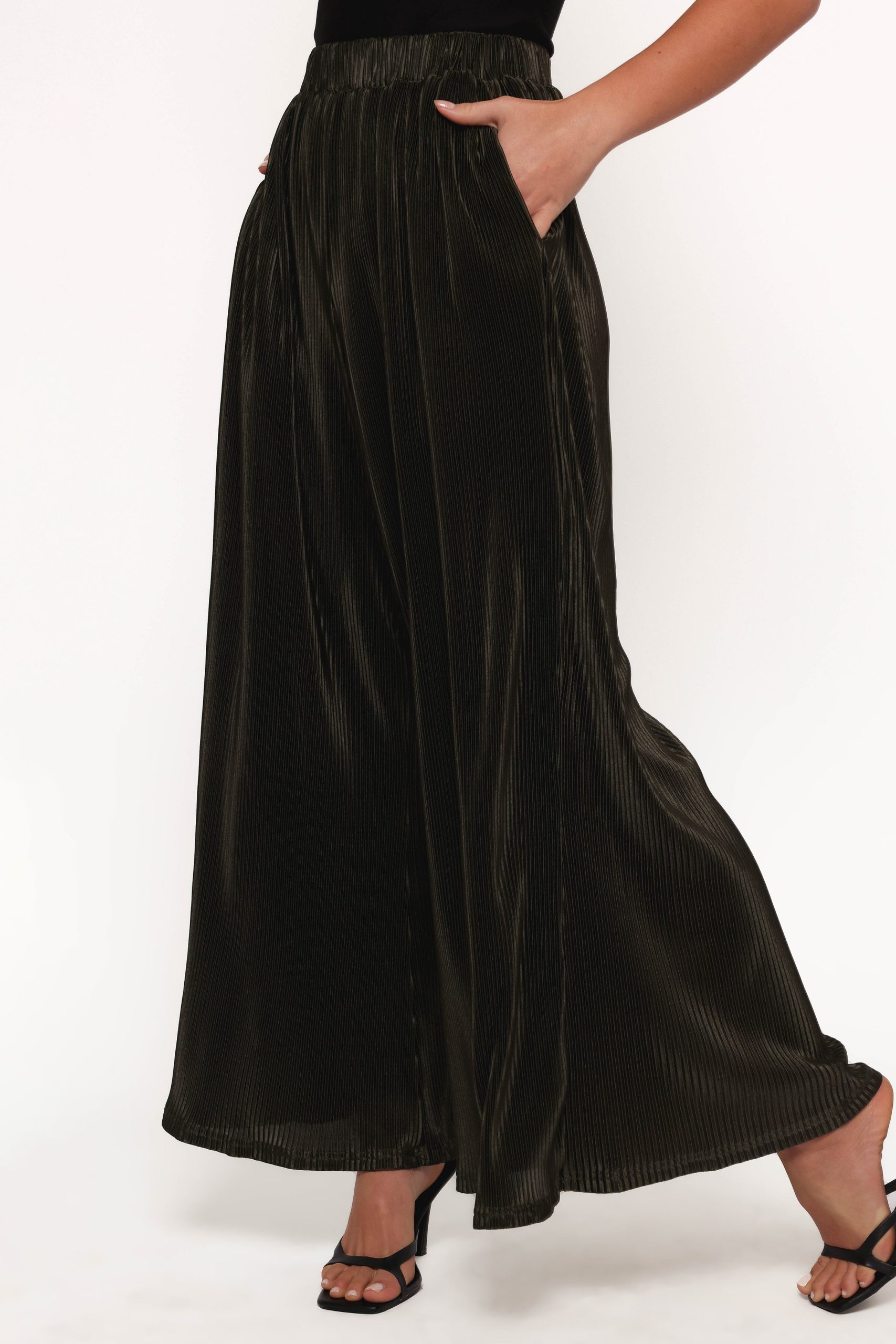 Leria Wide Pant - Olive - Image 4