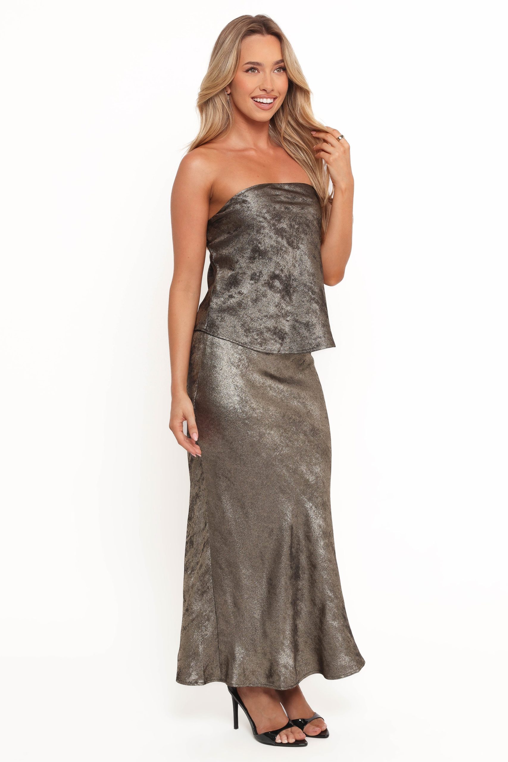 Lizzie Midi Skirt - Dark Bronze - Image 5