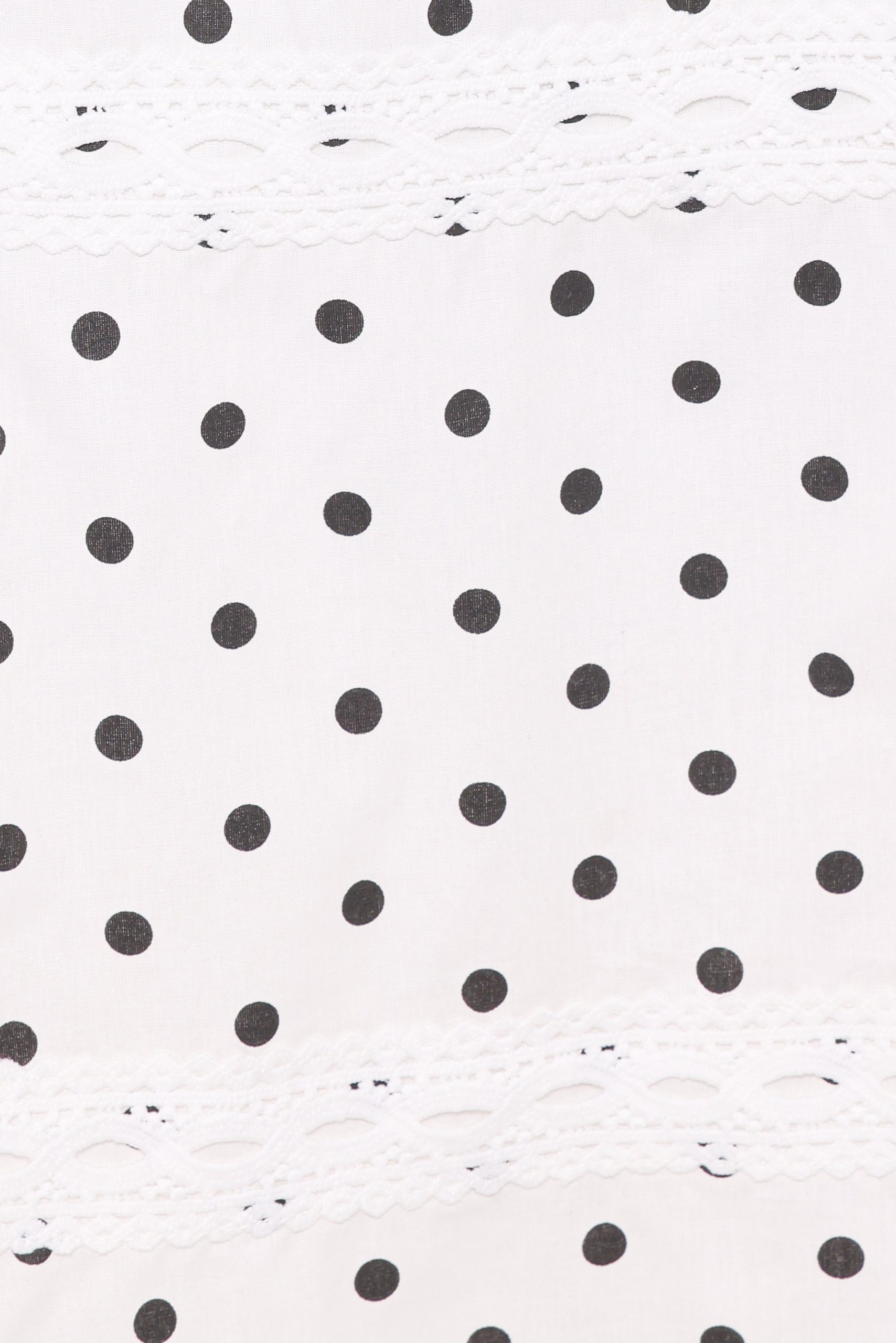 Lucia Tiered Midi Skirt - White Polka Dot - Image 5