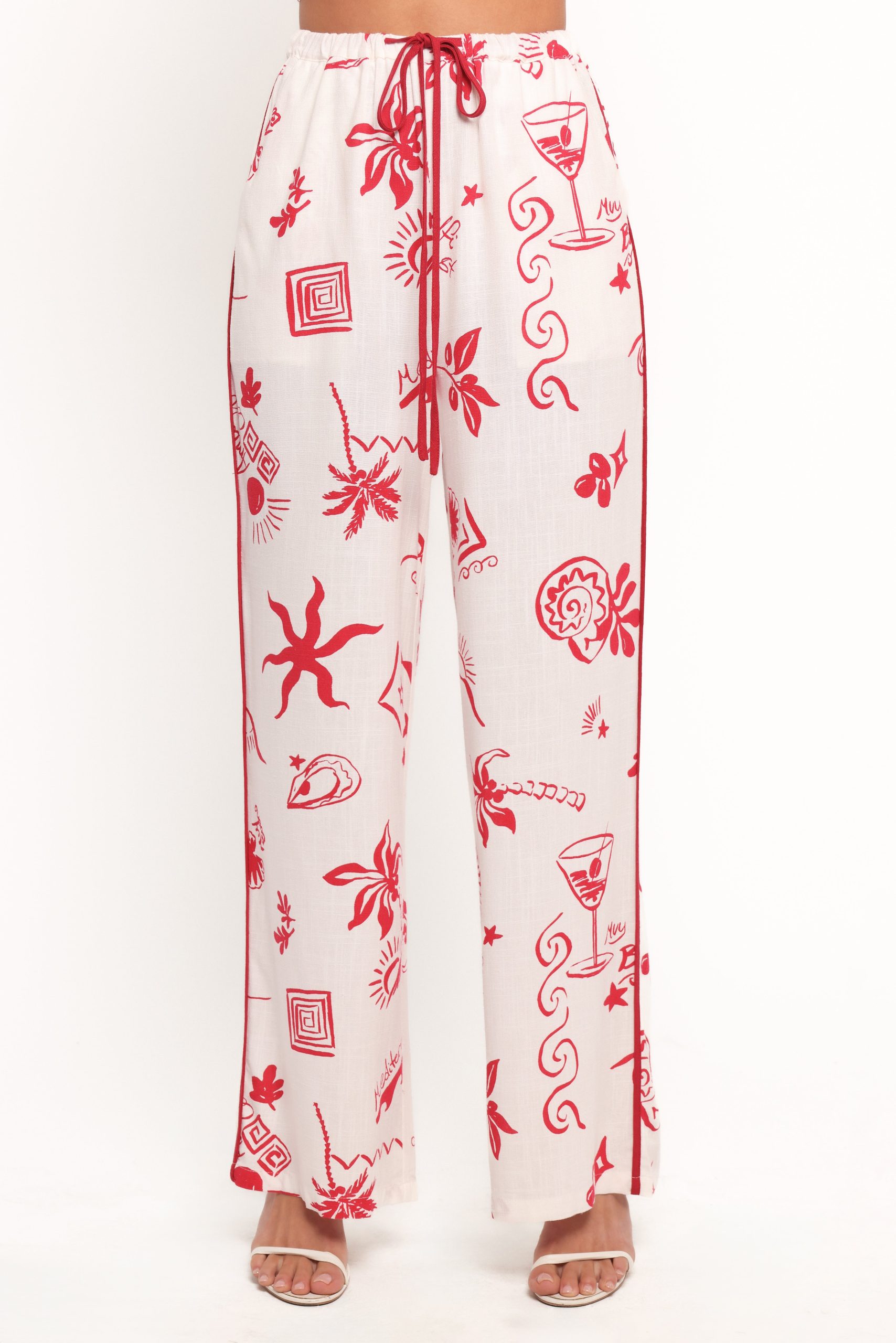 Malta Pant - Red - Image 7